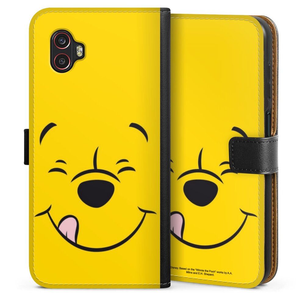 DeinDesign Handyhülle Winnie Puuh Offizielles Lizenzprodukt Disney Puuh Closeup, Samsung Galaxy XCover 6 Pro Hülle Flip Case Klapphülle