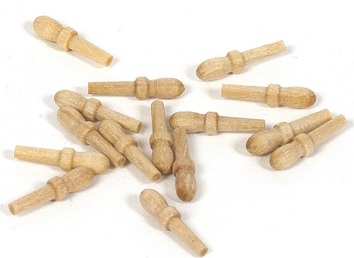 OcCre Modellbausatz Rundeisen 10 mm 15 Stk (Holz), (Bastelbedarf, 15-tlg., Schiffsbausatzzubehör), Made in Europe