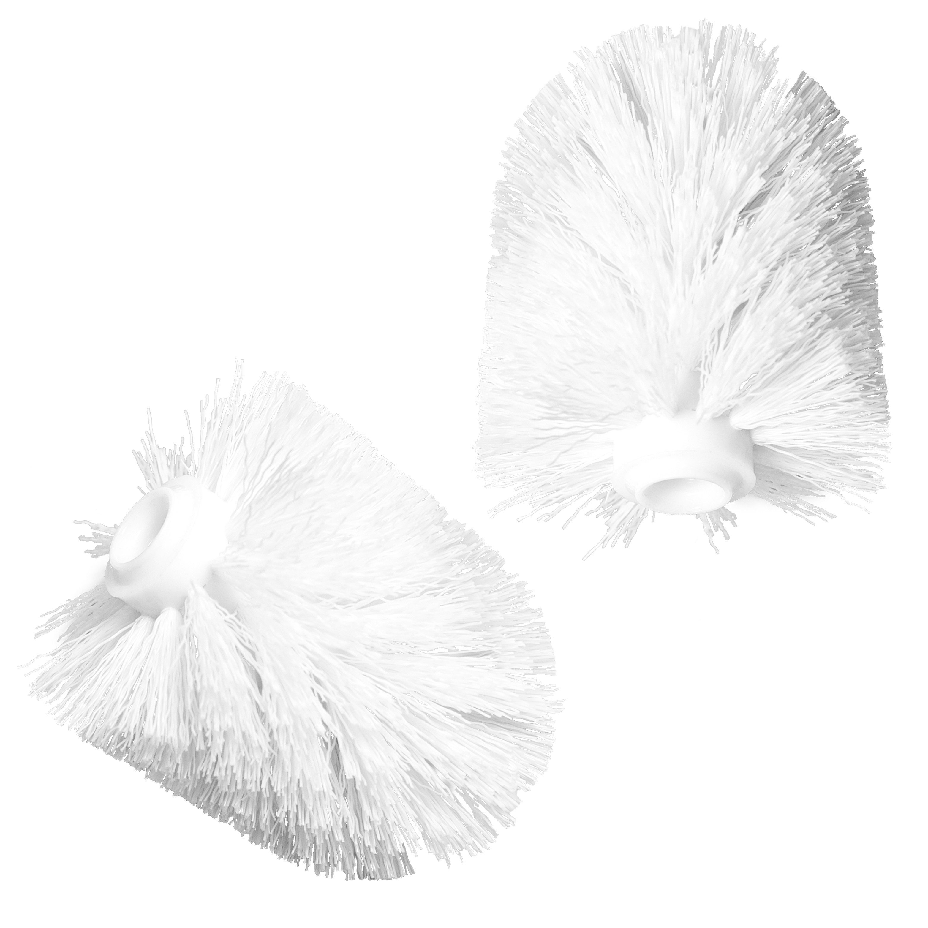 eluno Ersatzbürste Bürstenköpfe für Stand-WC-Bürsten 4in1 weiß, Toilette, (Set), freistehend