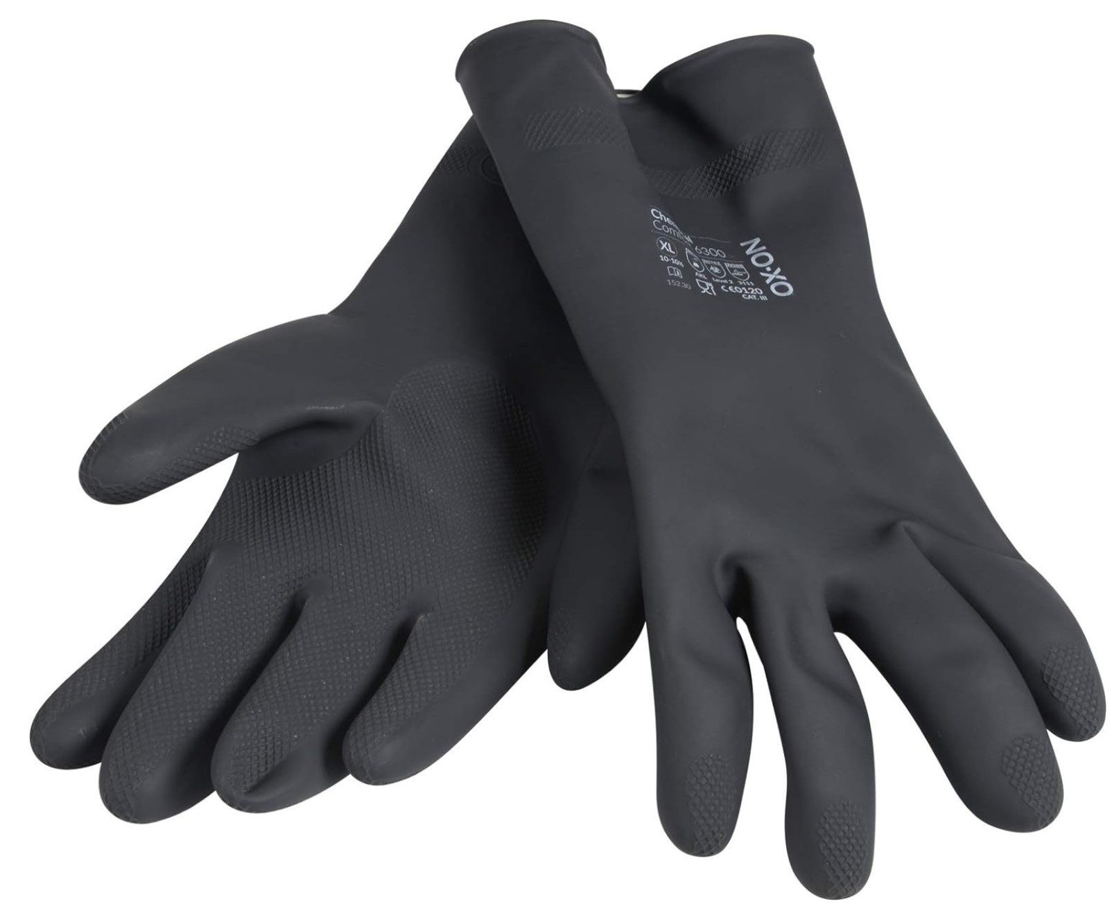 OX-ON Chemikalien-Schutzhandschuhe OX-ON Chemikalienschutzhandschuhe Comfort 6300, schwarz Größe (10/XL)
