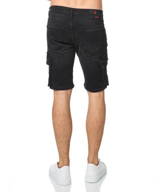 Denim House Jeansshorts Cargo Short Jeans in Schwarz Herren Bermuda Schwarz 31