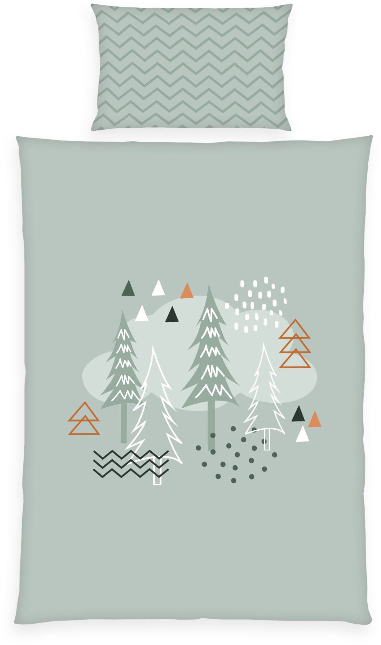 Baby Best Wendebettwäsche babybest Nordic Forest, Renforcé, 2 teilig