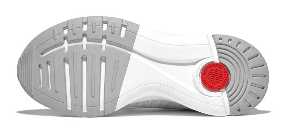 Fitflop Vitamin FFX Slip-On Sneaker Schnürung mit aufgesetzter weiß
