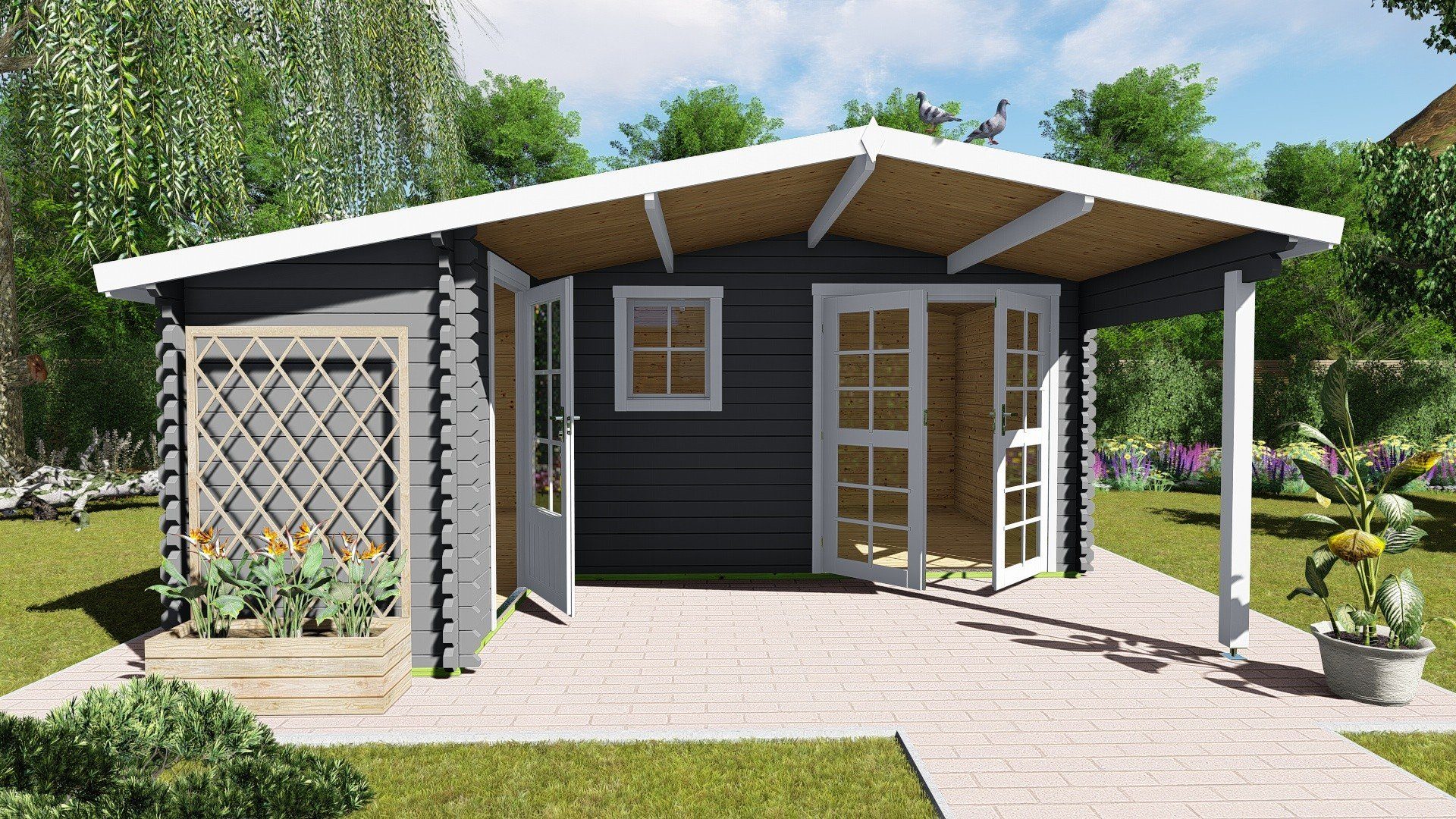 Finn Art Blockhaus Gartenhaus Schweden 33 günstig online kaufen