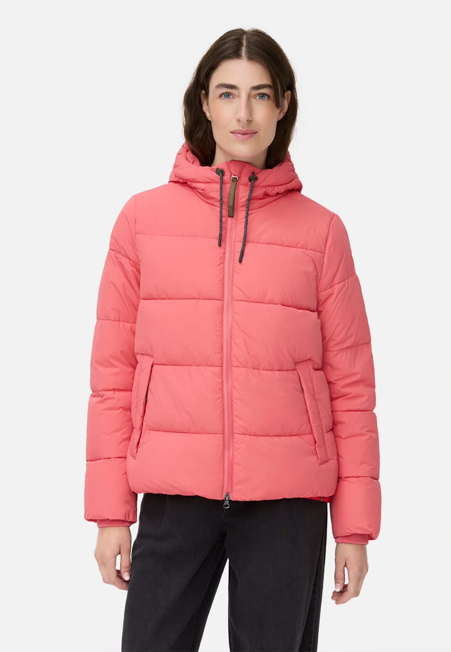 camel active Steppjacke mit Kapuze Langarm günstig online kaufen