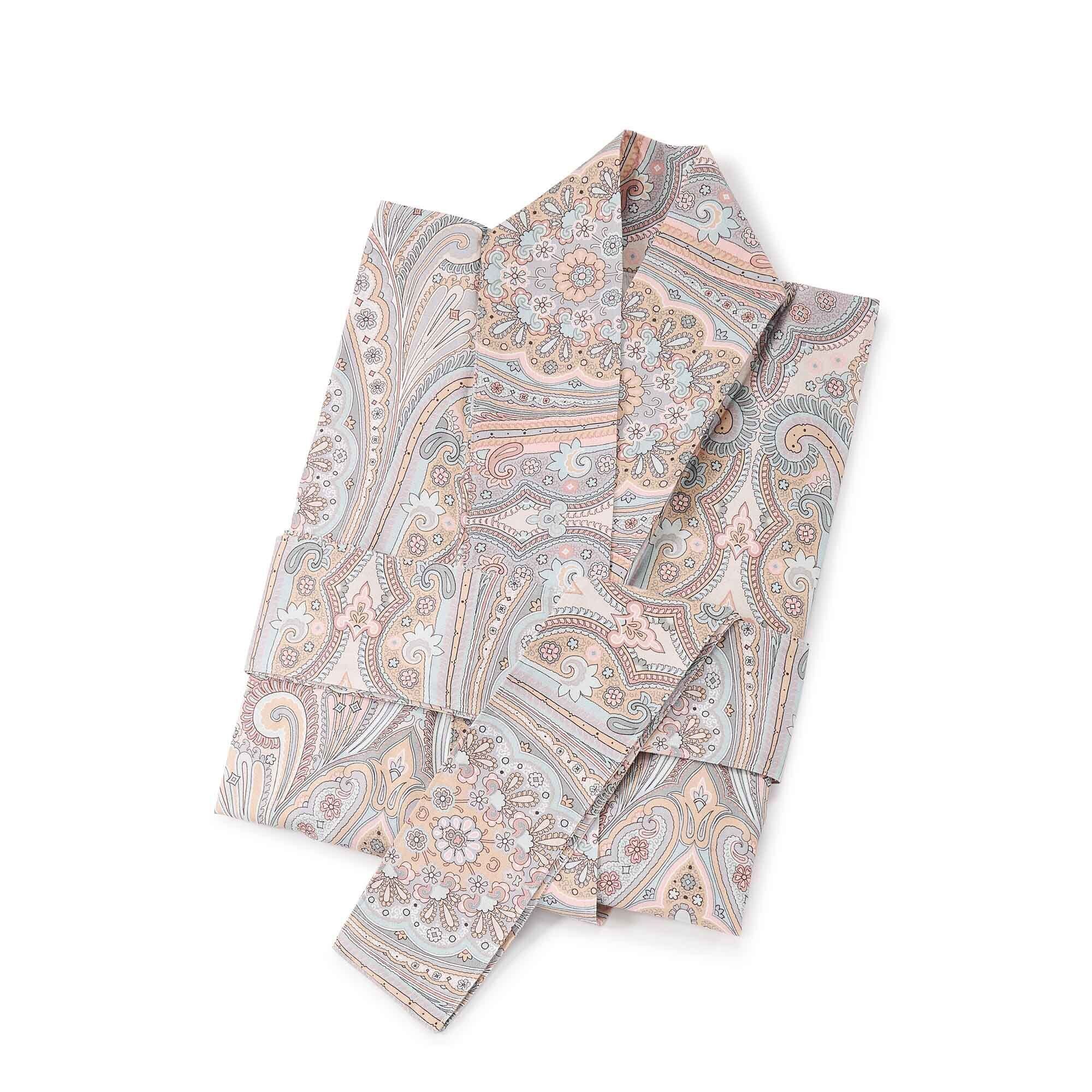 Bassetti Kimono ISOLABELLA, midi, Baumwolle, Gürtel, aus Baumwollsatin mit Bindegürtel