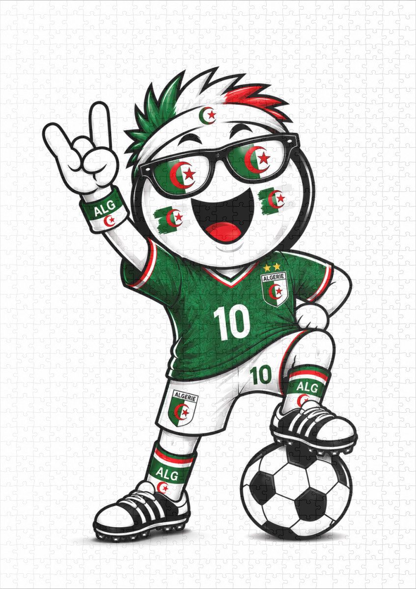 raxxa Puzzle "WM 2026 - Algerien", FSC®, 1000 Puzzleteile