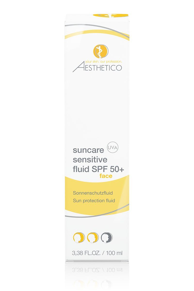 Aesthetico Sonnenschutzfluid Aesthetico Suncare Sensitive Fluid SPF 50+ Sonnenschutzfluid 100 ml, 1-tlg.