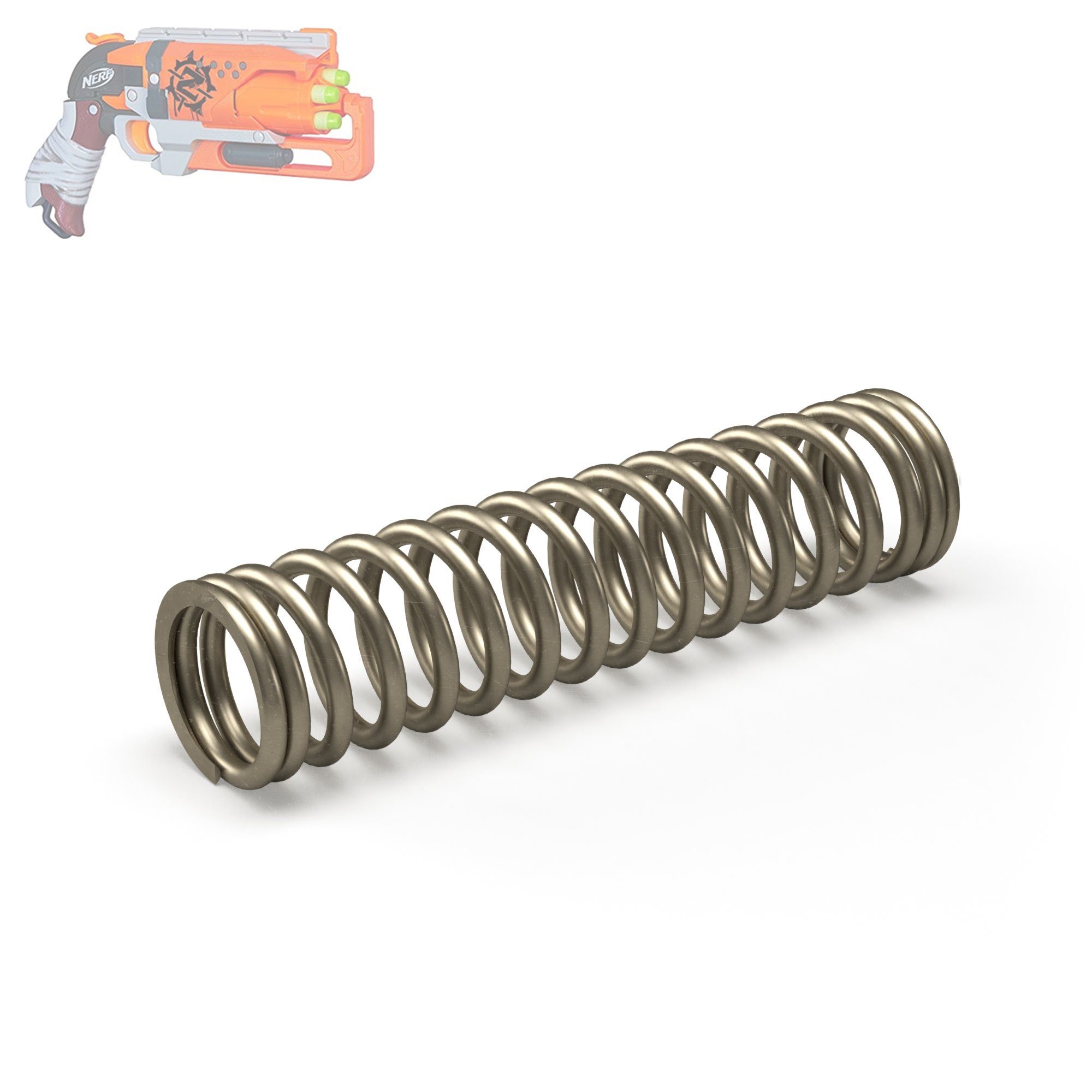Blasterparts Blaster Tuning-Feder passend für Nerf Zombie Strike Hammer, Tuning Feder für die Nerf Zombie Strike Hammershot - für die Untoten