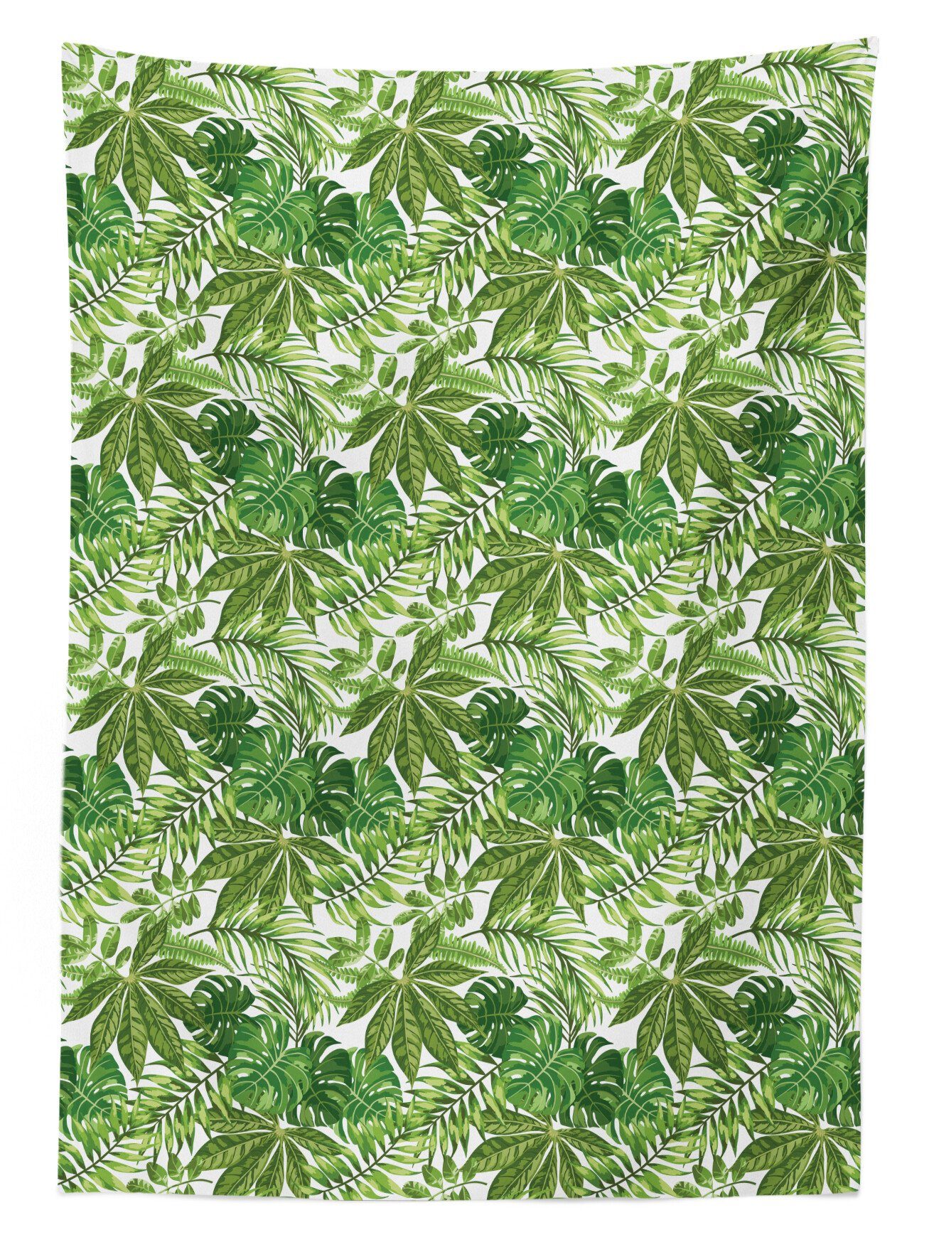 geeignet Waschbar Bereich Klare Tischdecke Farbfest Für Abakuhaus den Farben, Außen Dschungel-Laub-Eco Palmblatt
