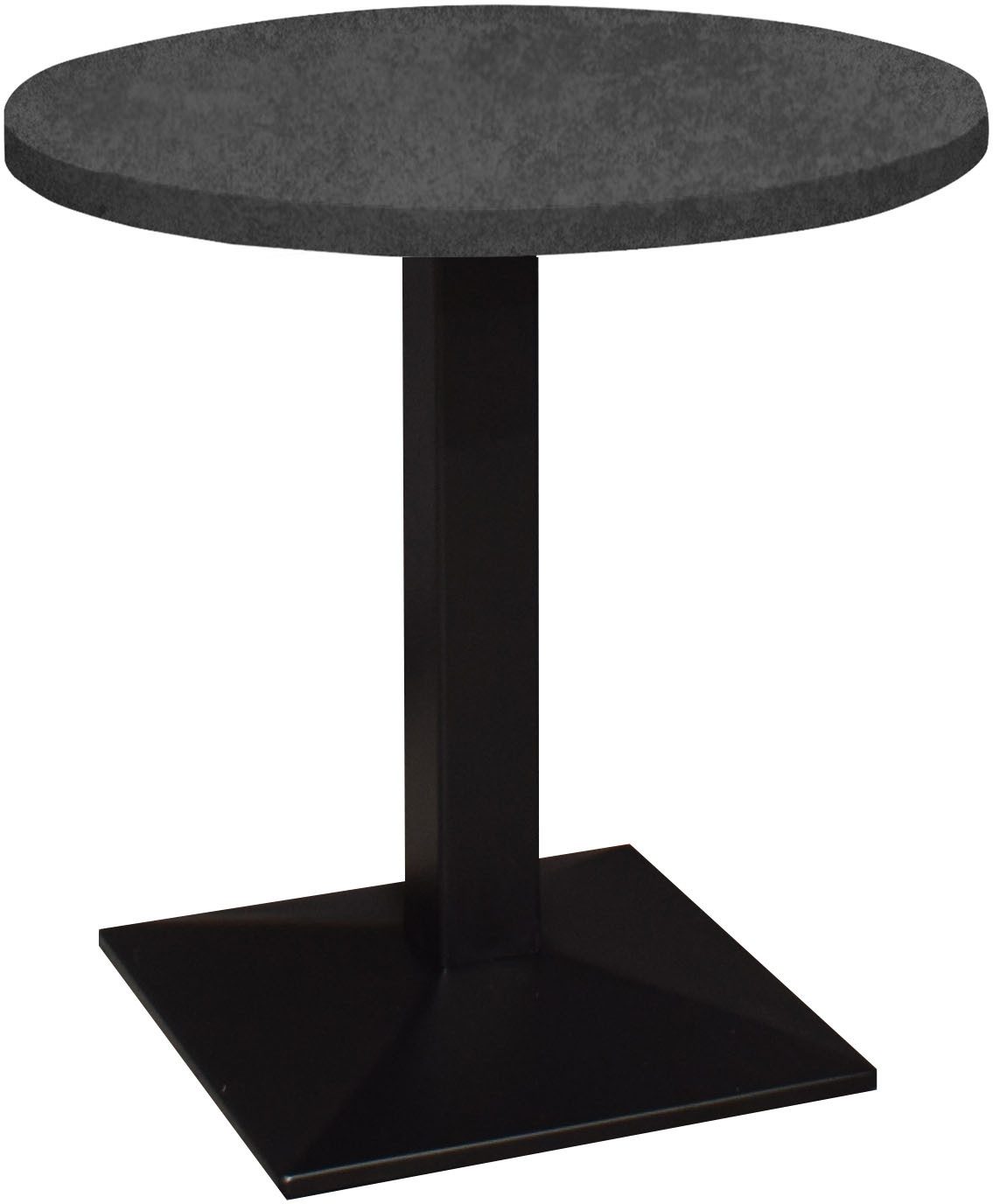 Mäusbacher Bistrotisch Big Bistro Metall, Quadrat-Säulengestell, eckige Platte Ø 70 cm H 75 cm