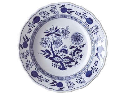 Hutschenreuther Суповая тарелка Blau Zwiebelmuster Суповая тарелка m. Fahne 23 cm