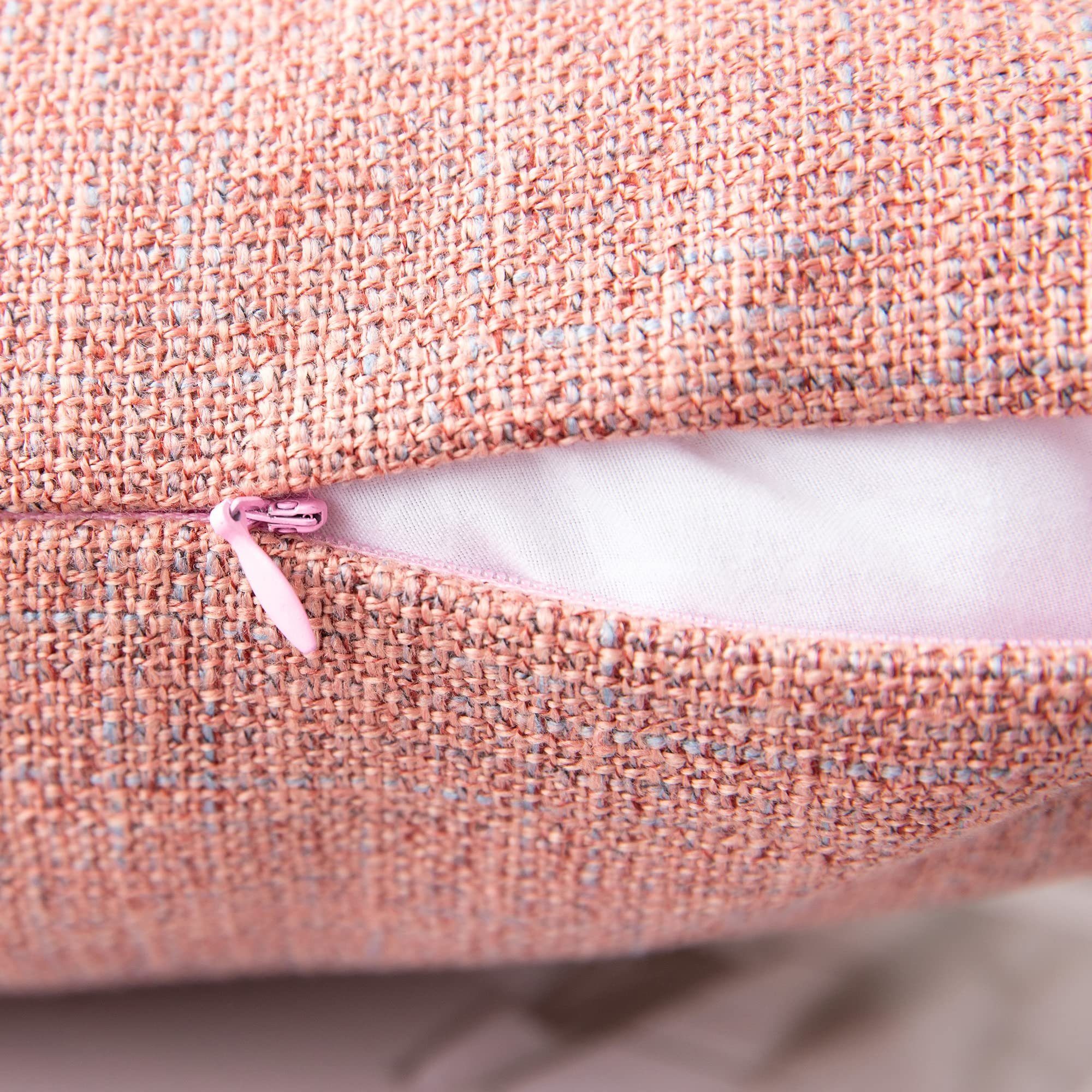 Kissenbezüge Baumwolle Kissenhülle mit rosa Haiaveng cm, 2 45 Quasten, x Stück, 45