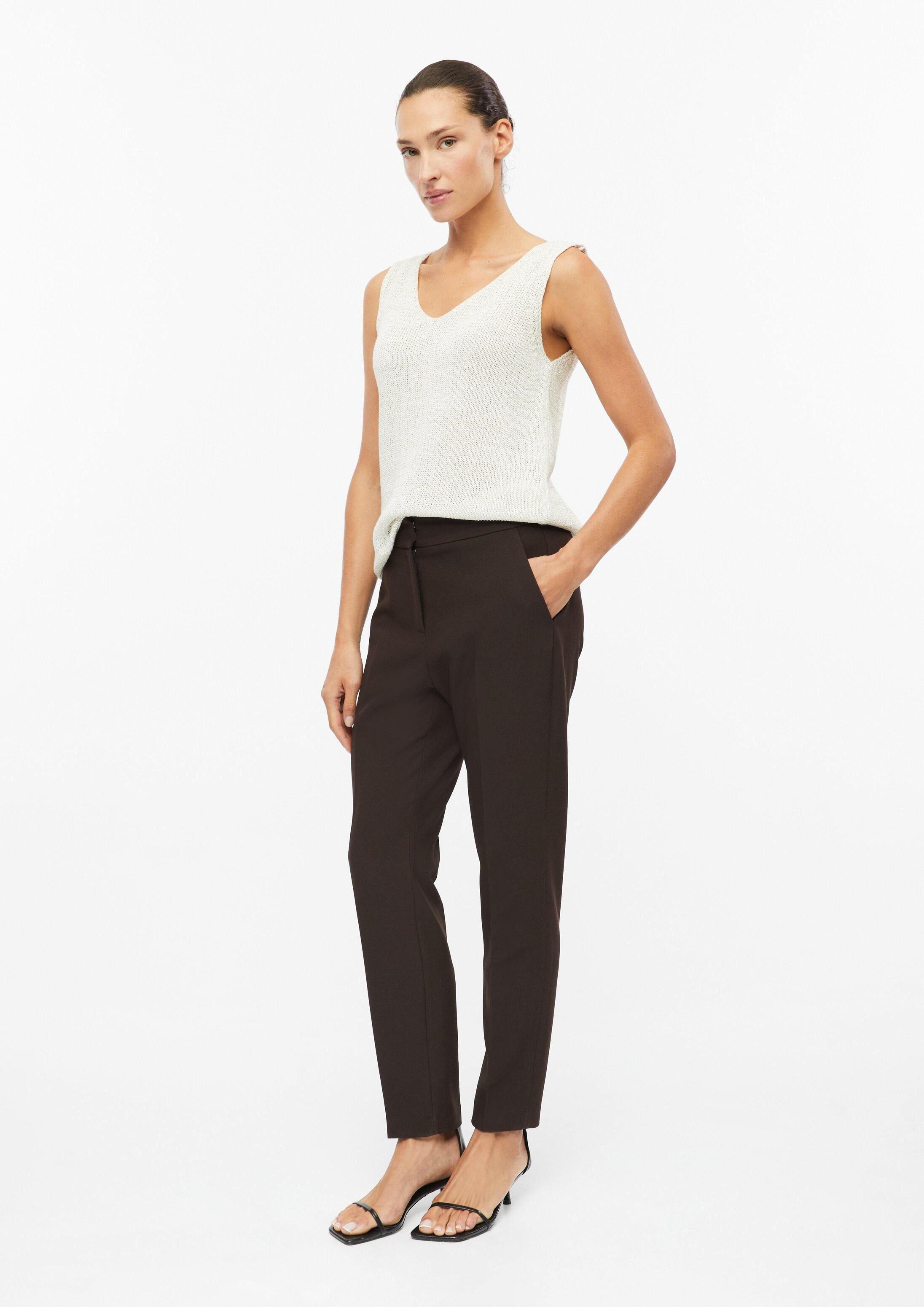 s.Oliver 7/8-Hose Hose Ankle-Hose im Slim Fit mit Tapered Leg und Elastikeinsatz