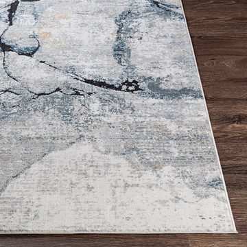 Teppich Abstract, Surya, rechteckig, Höhe: 10 mm, Modern Marmor Design, Wohnzimmerteppich, Schlafzimmer