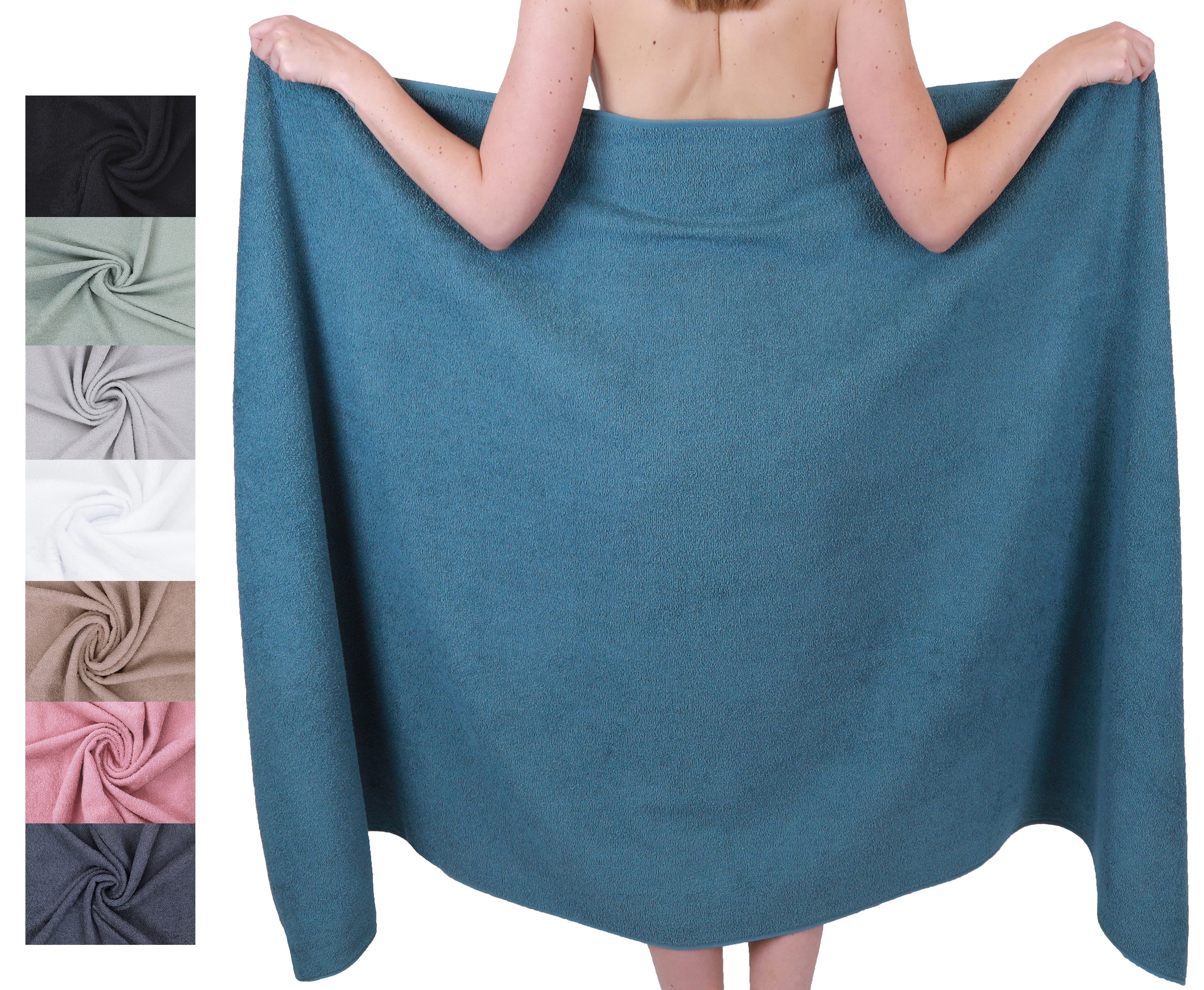 Betz Badetuch Berlin Розмір 100 x 200 cm Saunatuch, 100% Baumwolle (1 Stück, 1-St), Saunatuch Badetuch Банні рушники