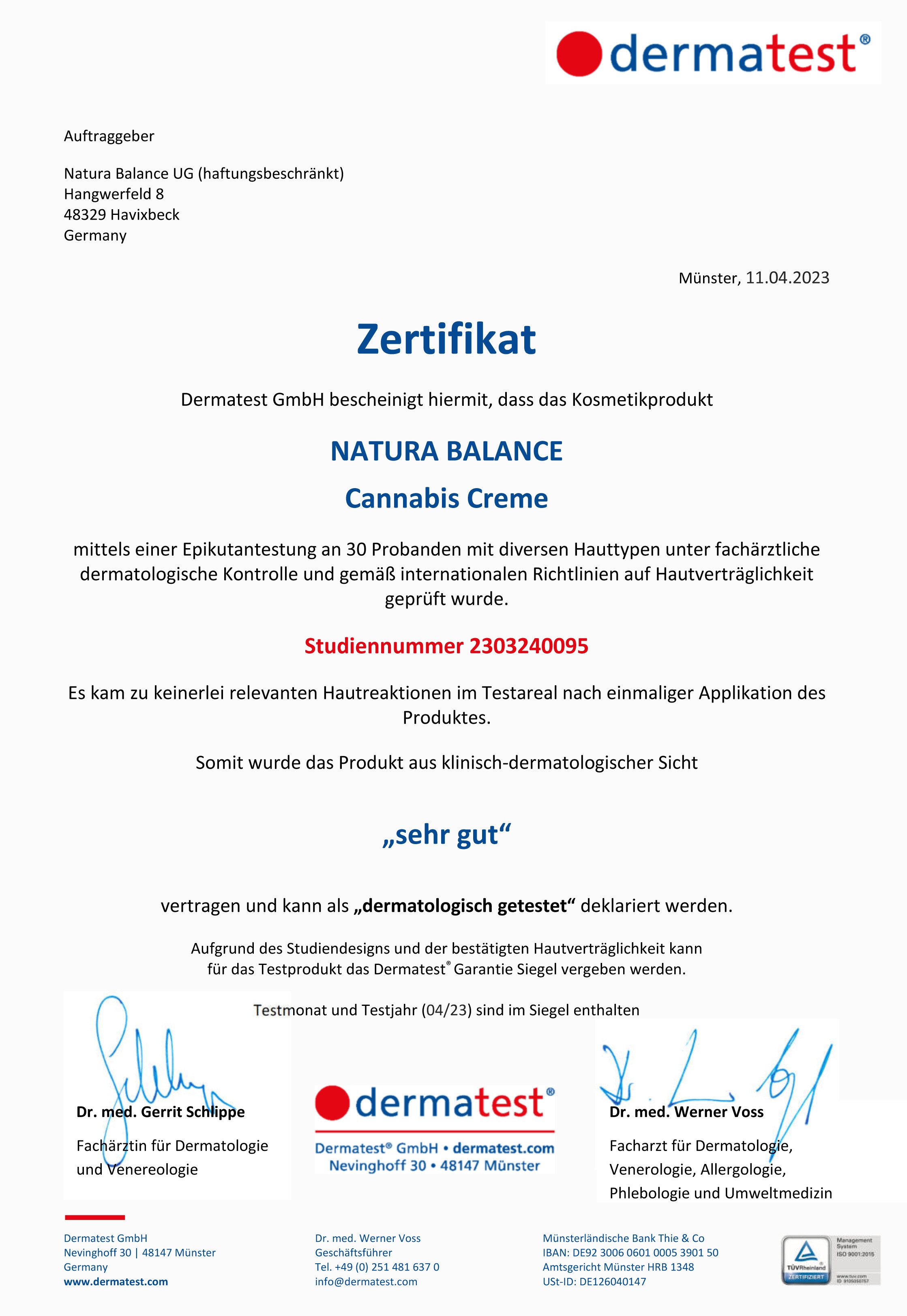 Natura Balance Körpercreme 3 Dosen a 125ml Cannabis Körper Creme Alpenkräuter Salbe