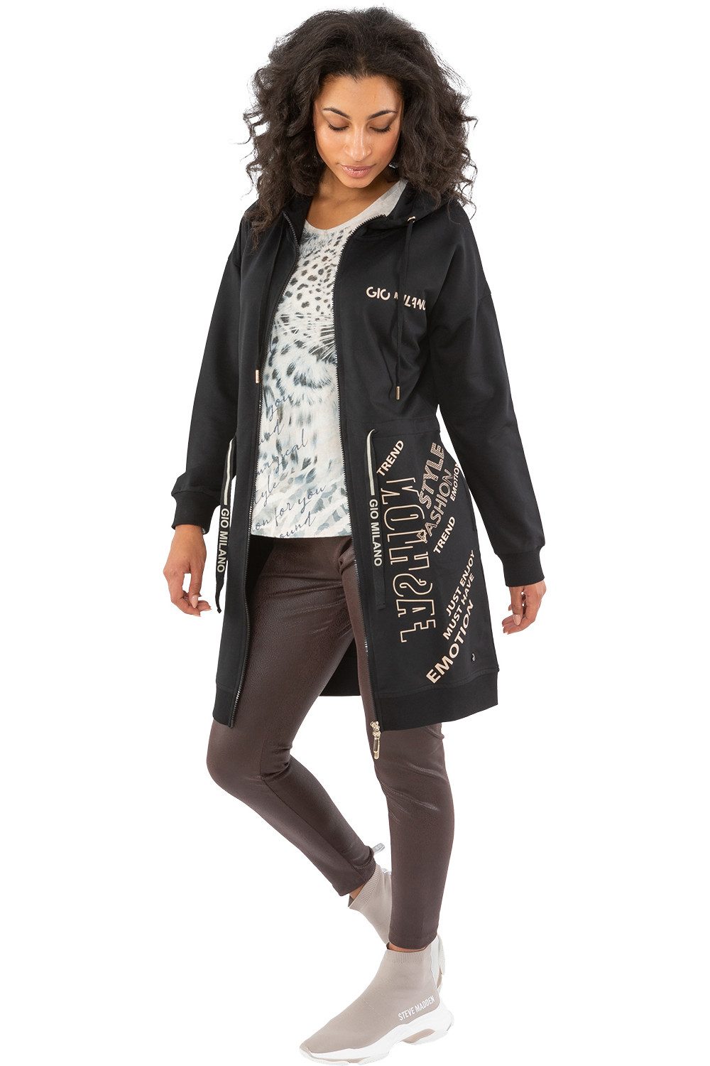 Langjacke G29-9105, mit Kapuze Fashion Emotion