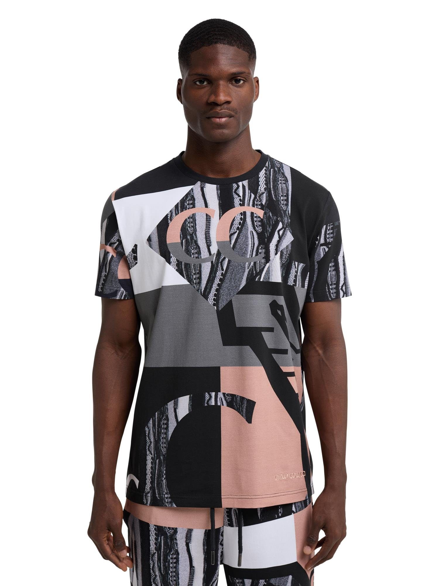 T-Shirt Dander COLUCCI Mehrfarbig CARLO / Schwarz