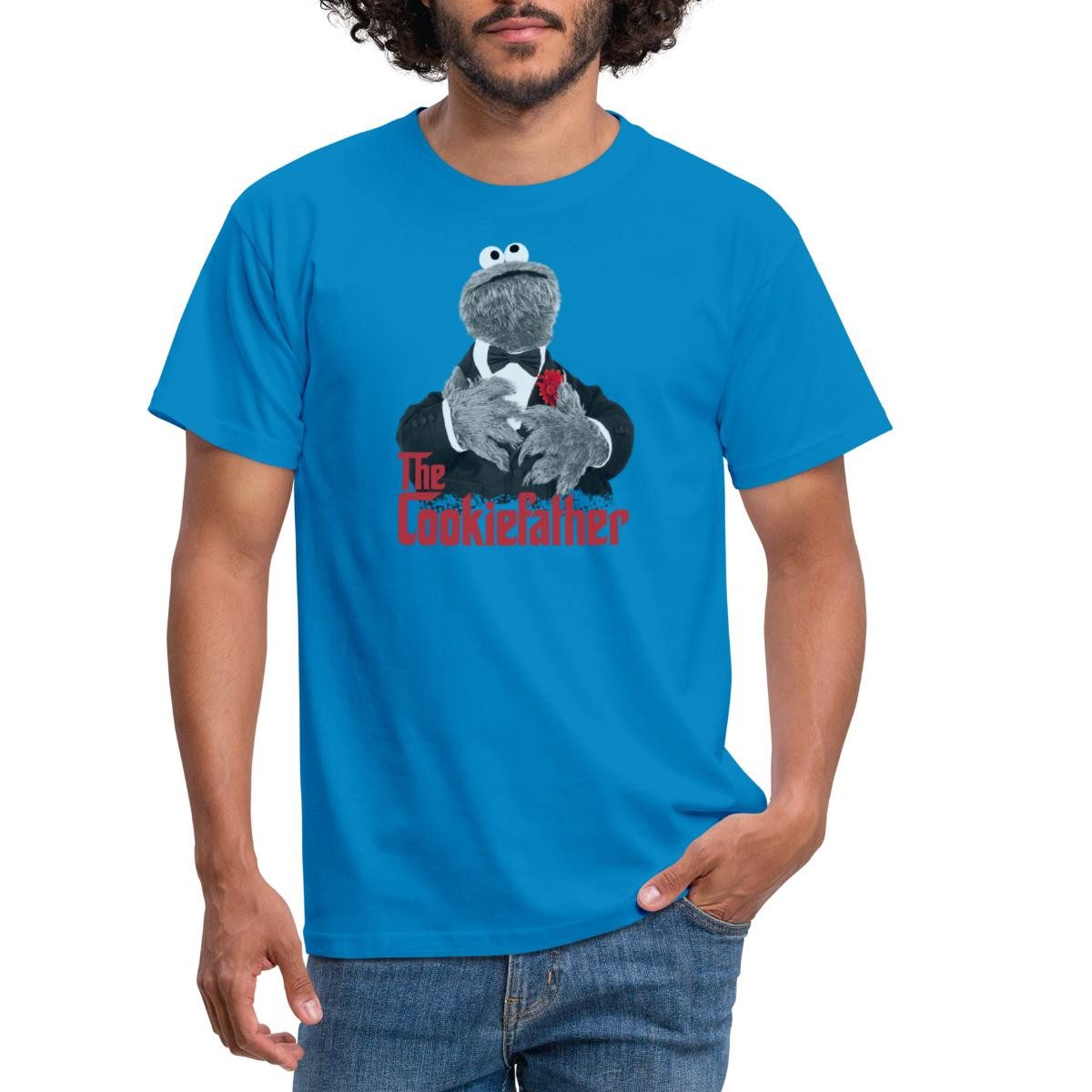 Spreadshirt T-Shirt Sesamstraße Krümelmonster The Cookiefather günstig online kaufen