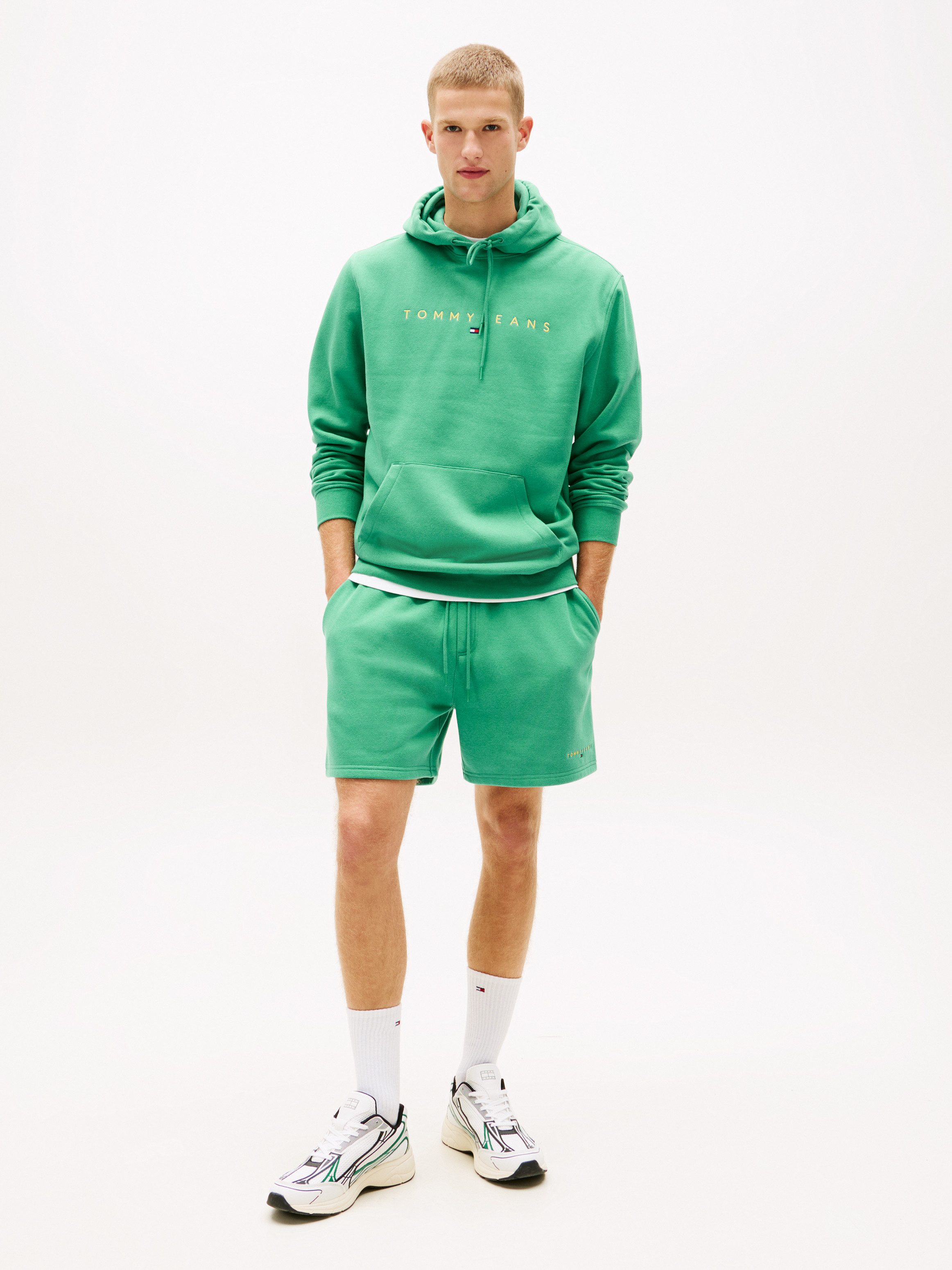 Tommy Jeans Hoodie TJM REGULAR LINEAR LOGO HOODIE EXT mit Logo-Stickerei