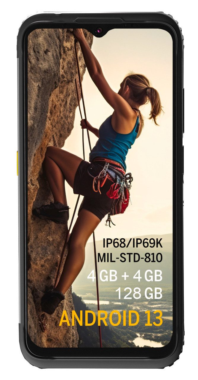 AGM by Beafon H6 L Rugged Smartphone (16,56 cm/6,52 Zoll, 128 GB Speicherplatz, 50 MP Kamera, IP68/IP69K/MIL-STD-810H - zertifiziert)