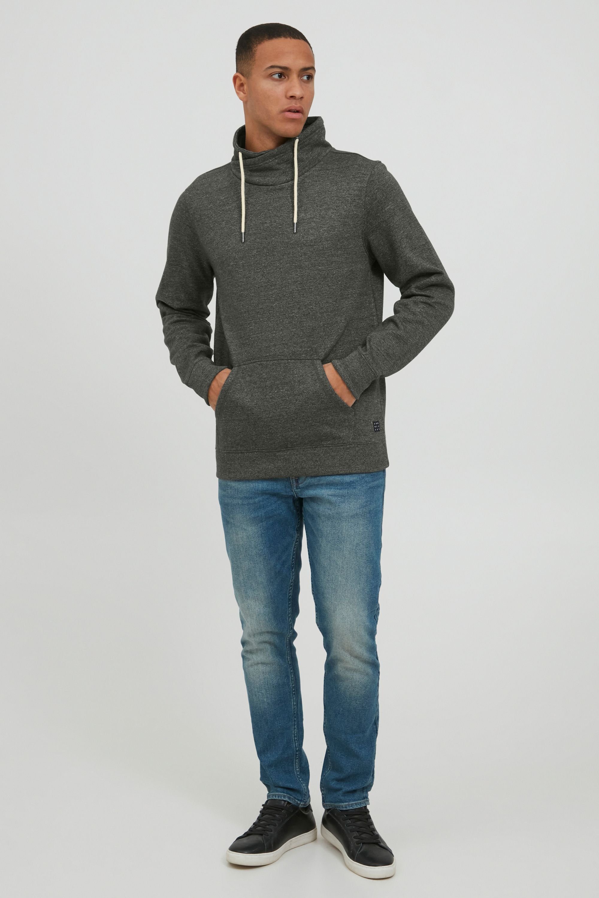 Blend Rundhalspullover BHLono Sweatshirt mit Kängurutasche und Tube-Kragen
