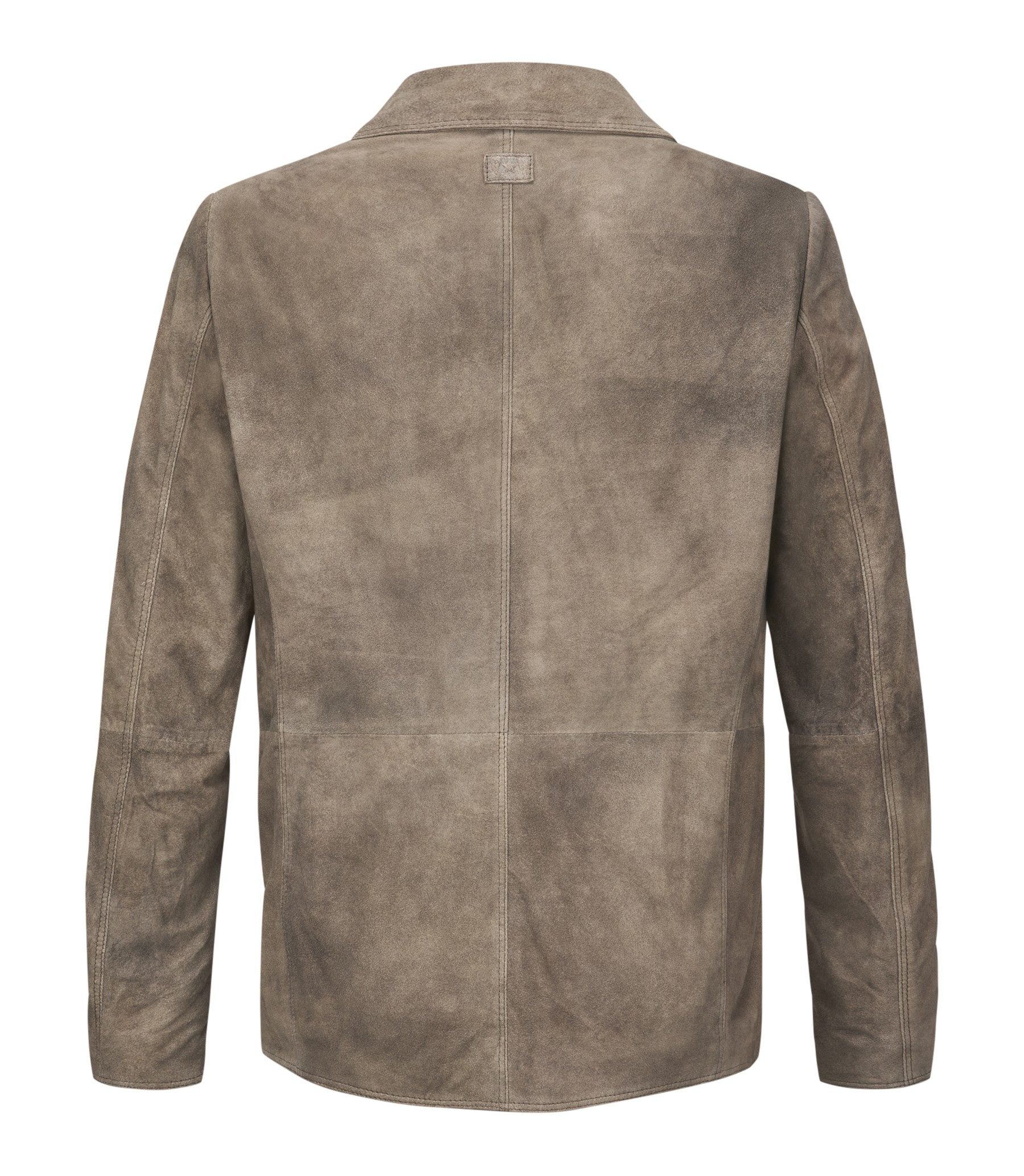 Milestone Lederjacke MSAdrian Edles Ziegenvelours im klassischen Military Stil