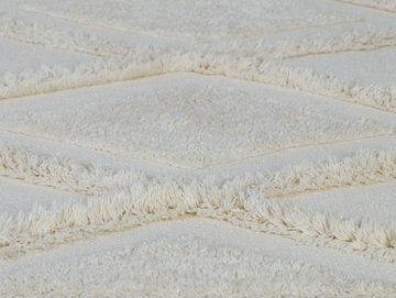 Kinderteppich Teppich, Cream, 100x160 cm, handgetuftete Baumwolle, Scandicliving, rechteckig