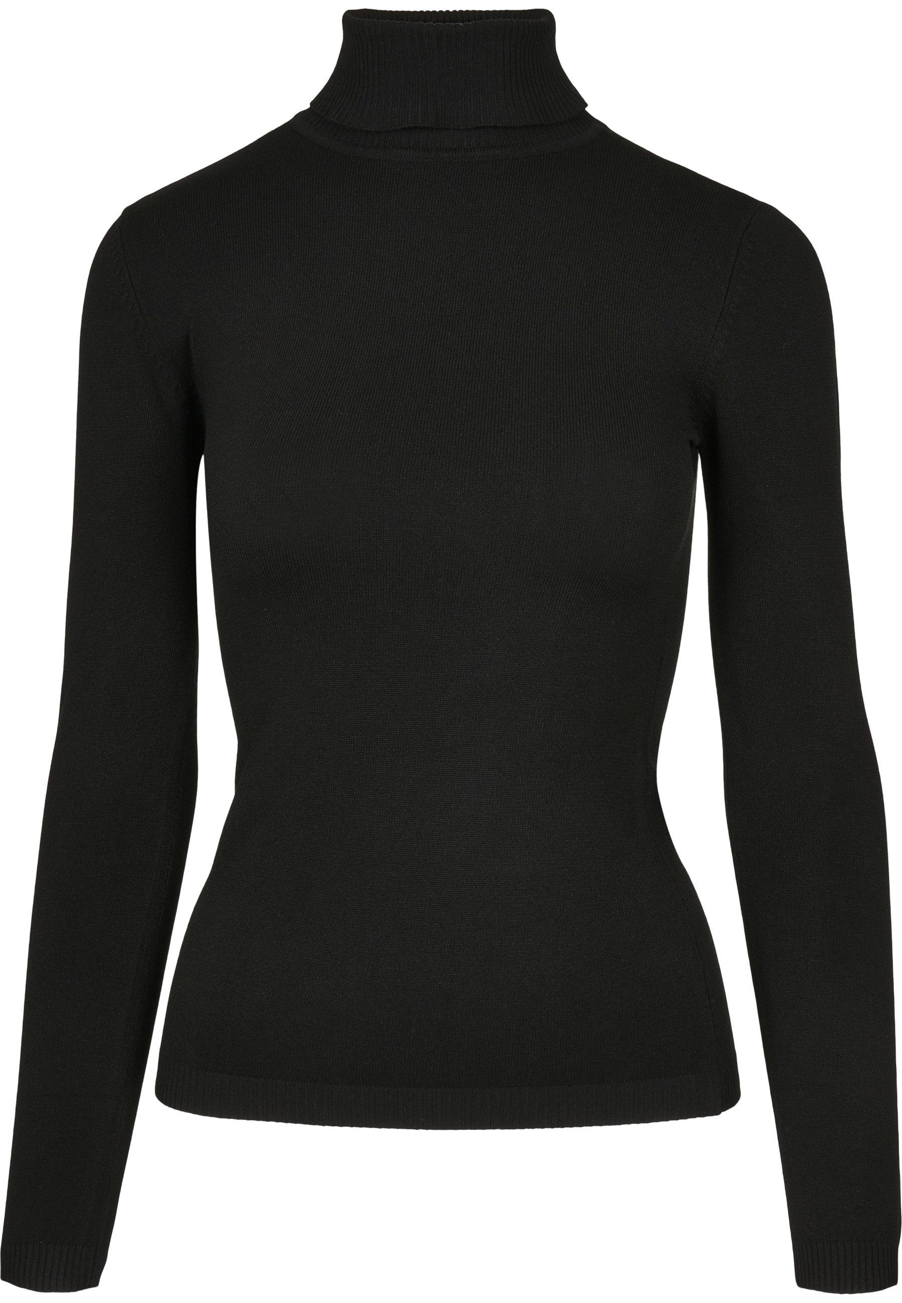 URBAN CLASSICS Fleecepullover Urban Classics Damen Ladies Basic Turtleneck günstig online kaufen
