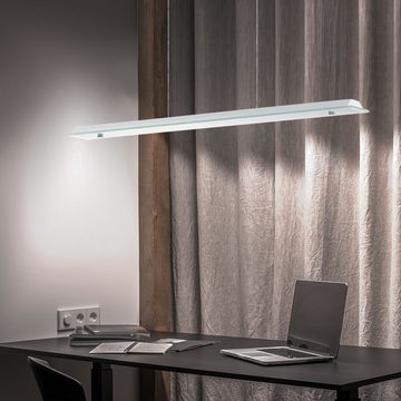 EGLO LED Pendelleuchte, LED-Leuchtmittel fest verbaut, Warmweiß, Hängelampe Hängeleuchte Pendellampe Stahl Glas weiß LED