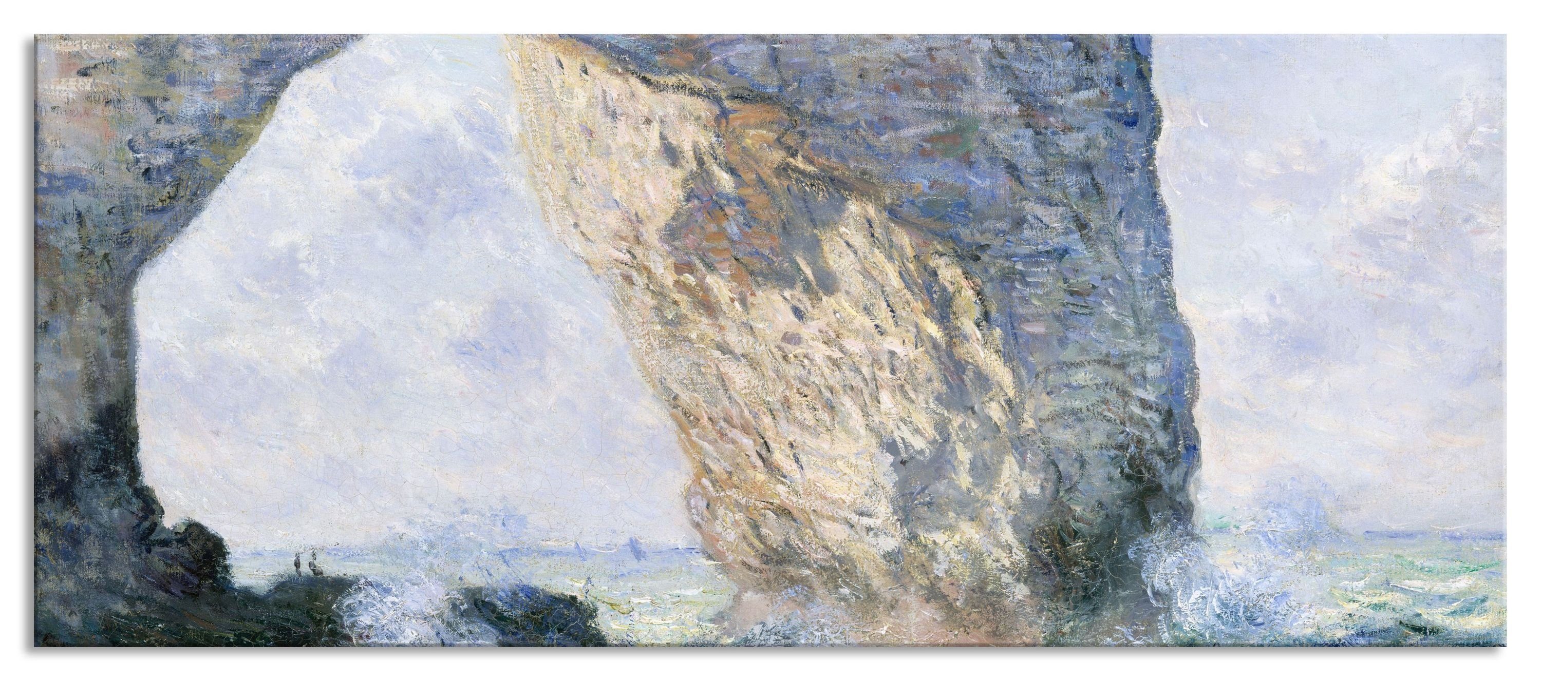 Claude Monet (1 Aufhängungen Claude Monet Seerosen Glasbild II - St), aus - Abstandshalter Echtglas, Glasbild und II, inkl. Pixxprint Seerosen