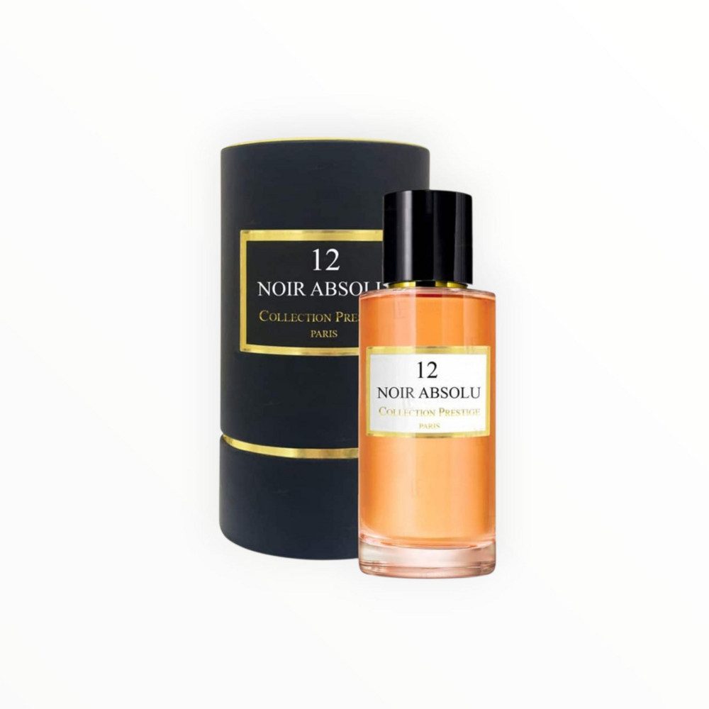 Collection Prestige Extrait Parfum Noir Absolu N°12 Mystischer Unisex Duft mit dunklen Holznoten floraler, Orientalisch-holziger Luxusduft für Männer &Frauen mit intensiver Note