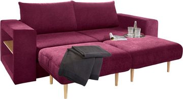 LOOKS by Wolfgang Joop 3,5-Sitzer Looksvb, Verwandlungssofa: aus Sofa wird Sofa mit 2 Hockern, mit Regalfunktion