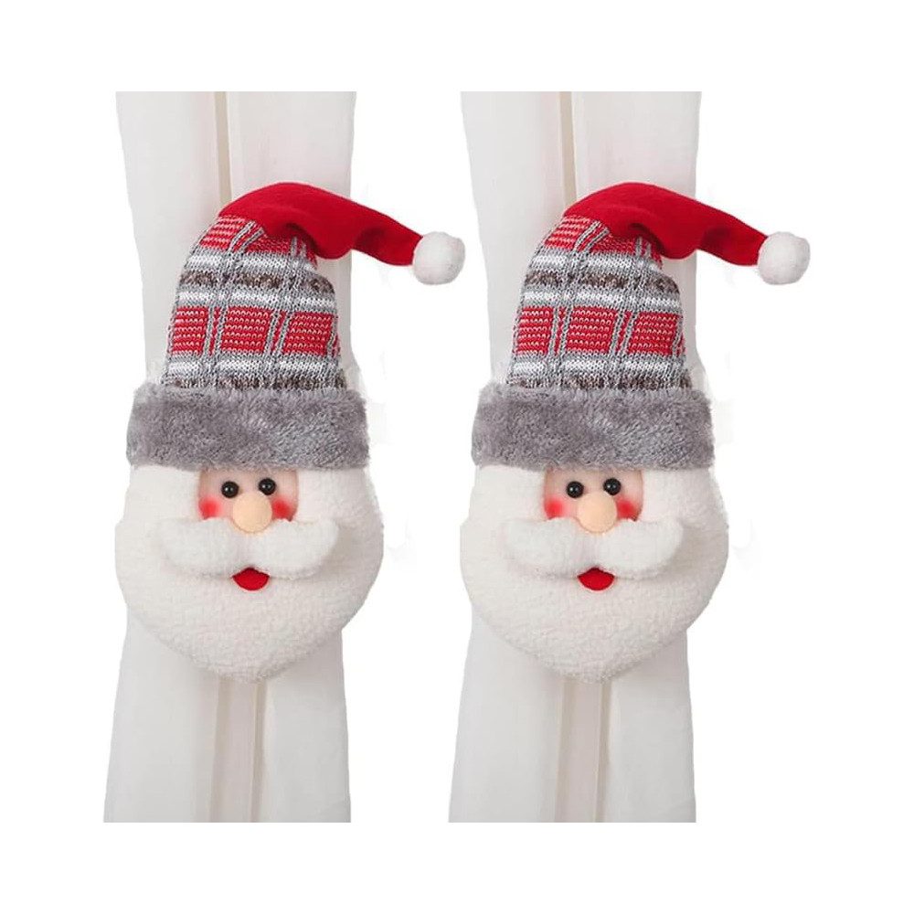 Coonoor Raffhalter Weihnachtsvorhanghalter Santa Claus Schneemann günstig online kaufen