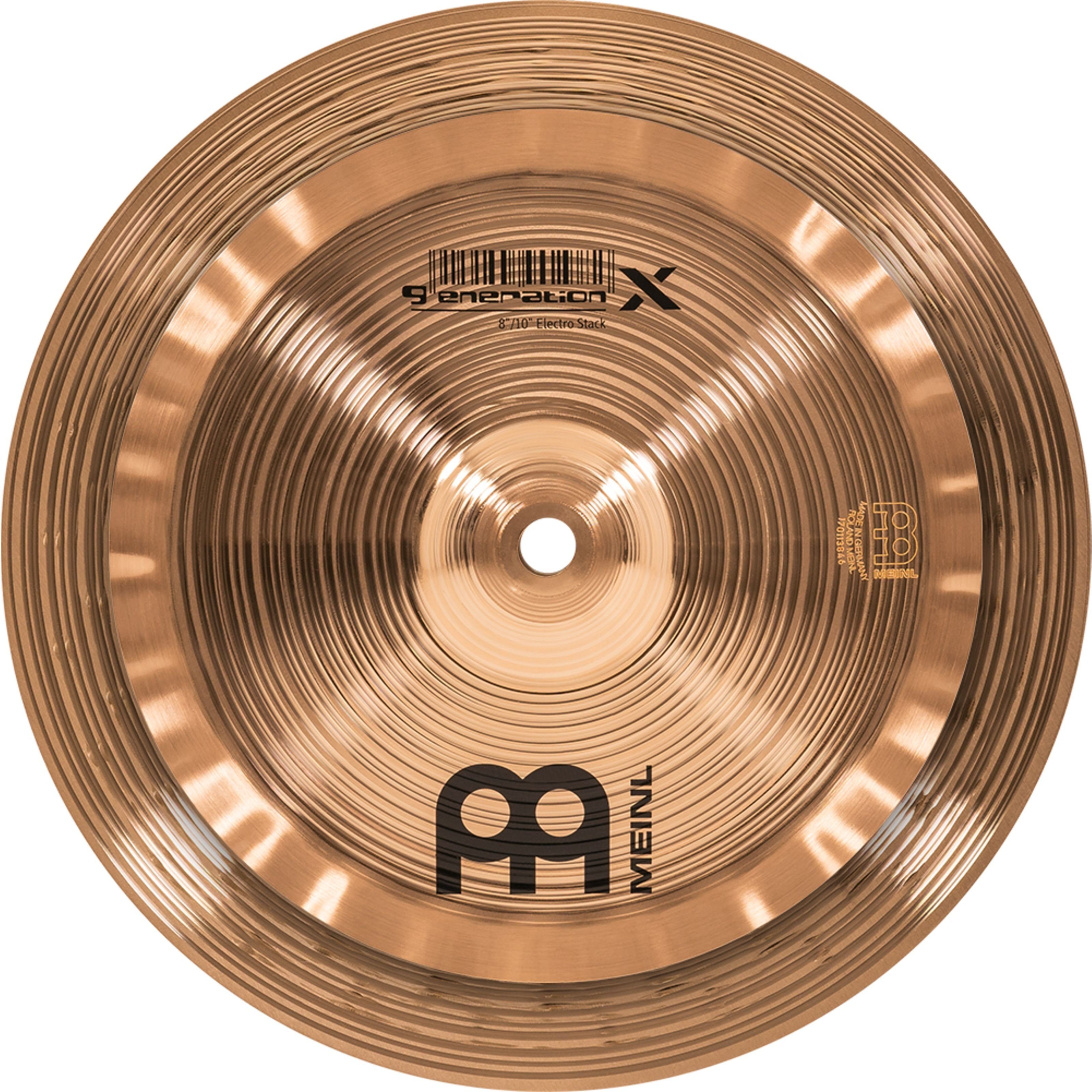 Meinl Percussion Becken,Generation X Electro Stacks GX 8/10ES 8" / 10", Cymbals, Effektbecken, Generation X Electro Stacks, GX-08/10ES, 8" / 10" - Effekt Becken