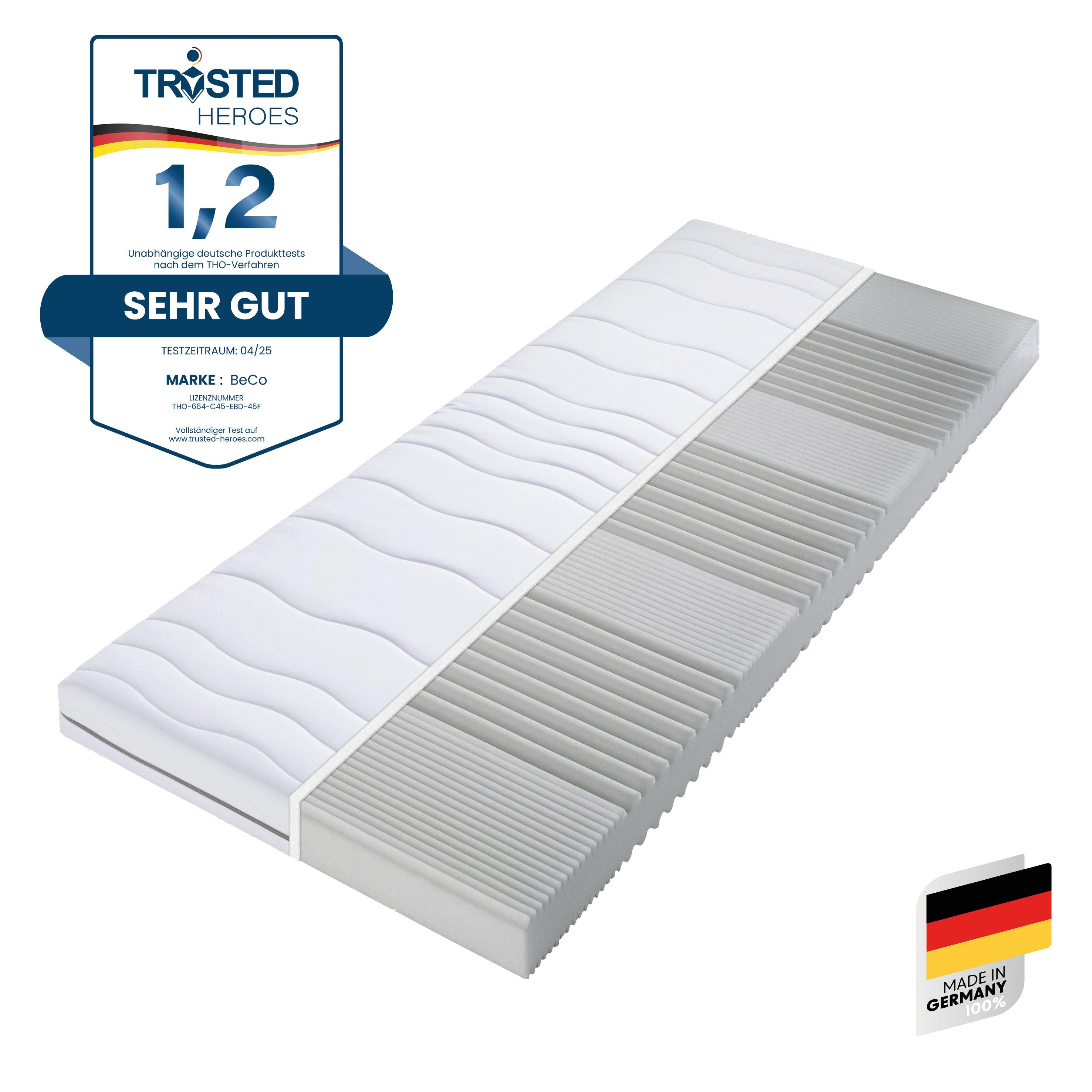 Komfortschaummatratze Matratze Selection MF, Matratze in 90x200 cm und weiteren Größen, Beco, Matratze in zwei Höhen 14 oder 22 cm !