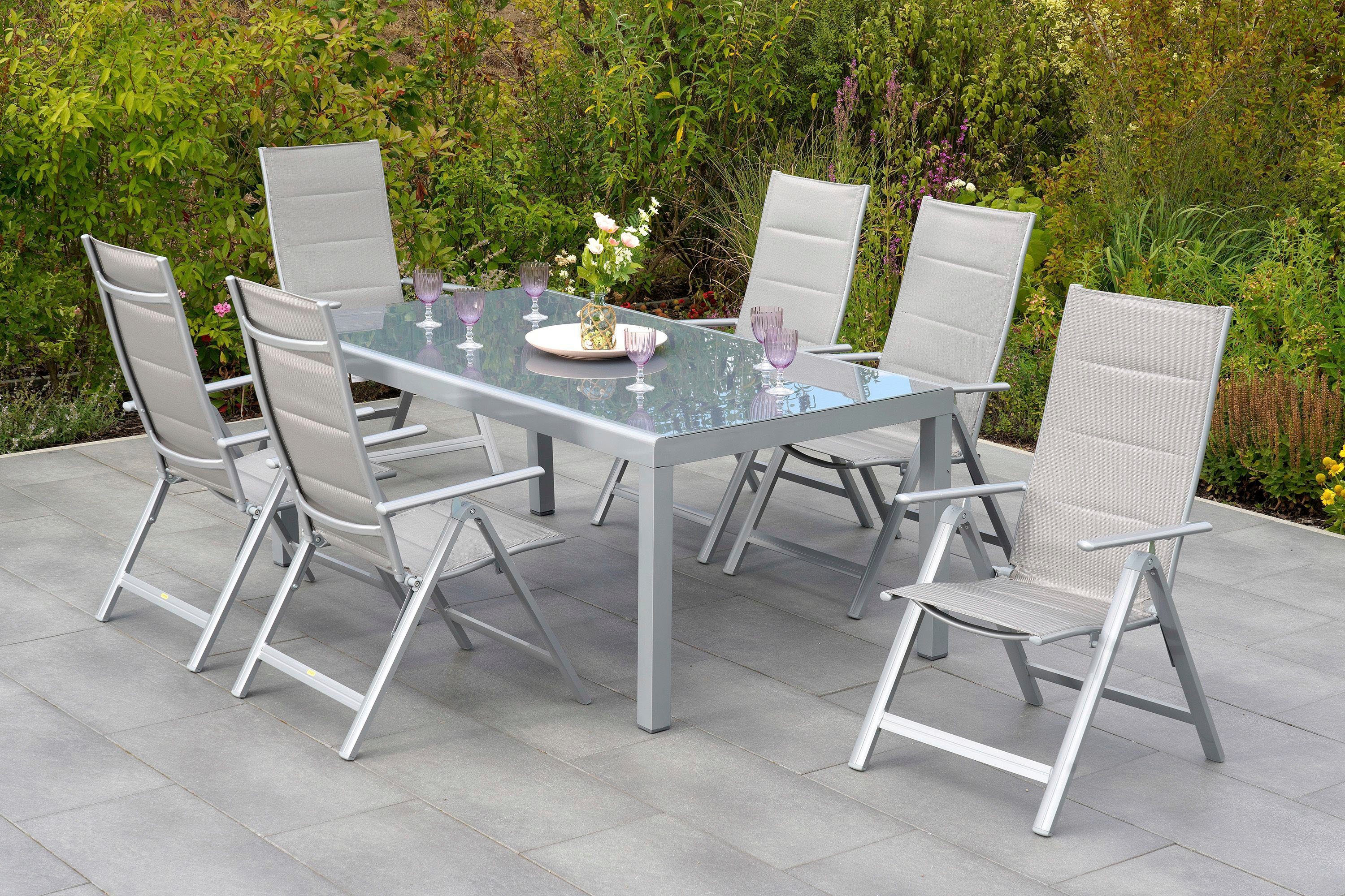MERXX Garten-Essgruppe Taviano, (7-tlg)