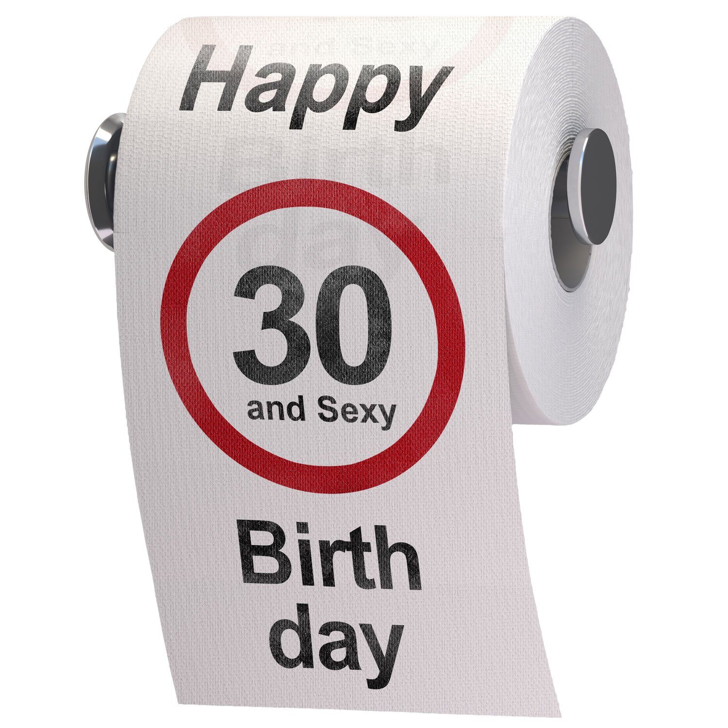 Goods+Gadgets Papierdekoration GOODS+GADGETS 30. Geburtstag Toilettenpapier - Lustiges Klopapier, Toilettenpapier Geschenkartikel