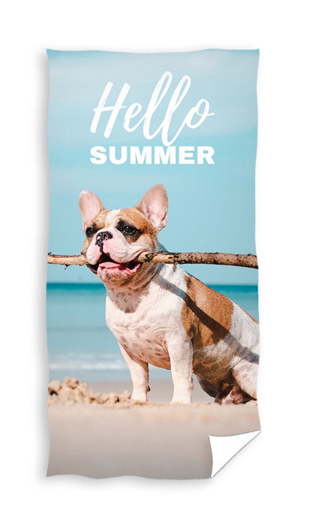 Carbotex Strandtuch Hund Badetuch Handtuch Strandtuch günstig online kaufen