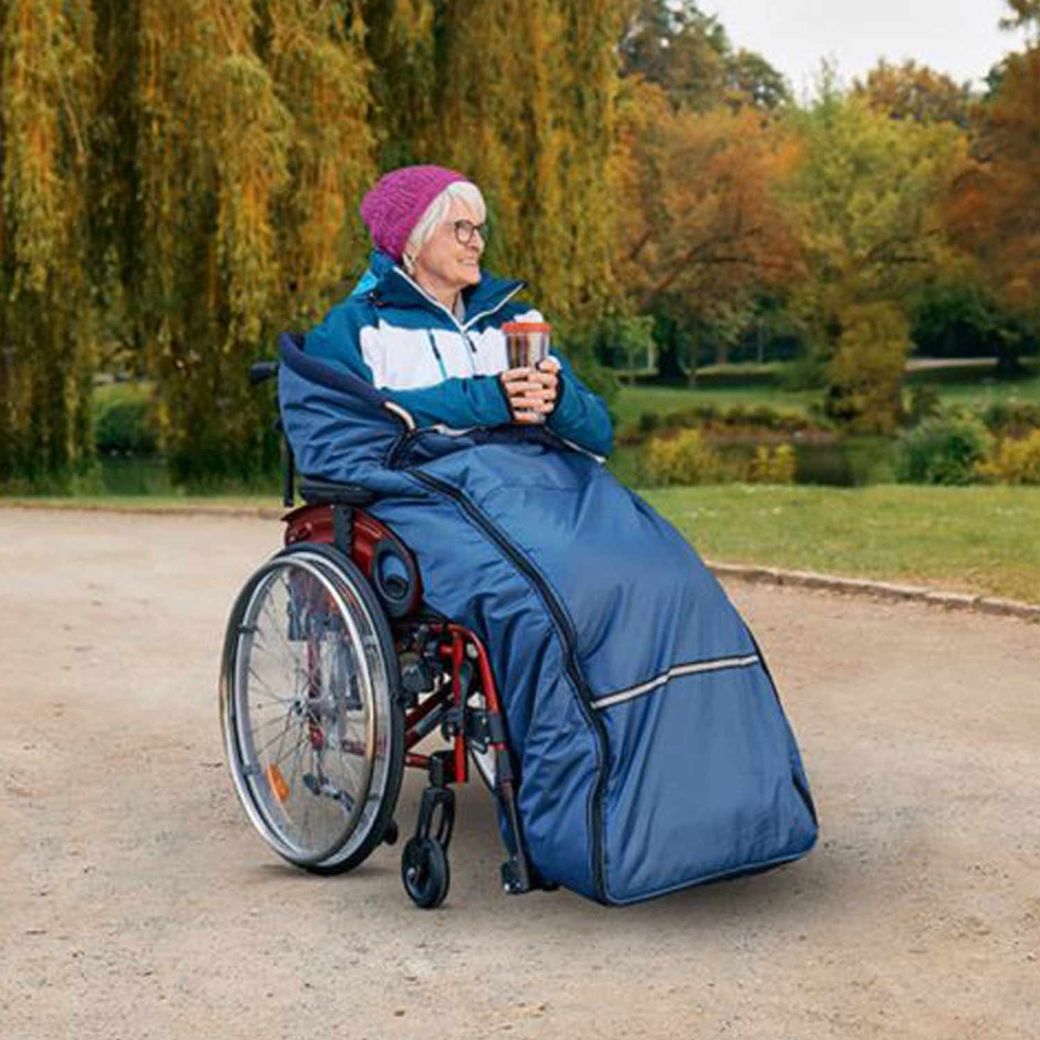 RUSSKA Fußsack RUSSKA Rollstuhl-Schlupfsack XL Dunkelblau