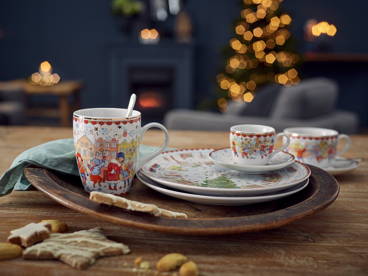 Hutschenreuther Speiseteller Sammelkollektion 2023 Weihnachtsklänge II Teller flach 22cm