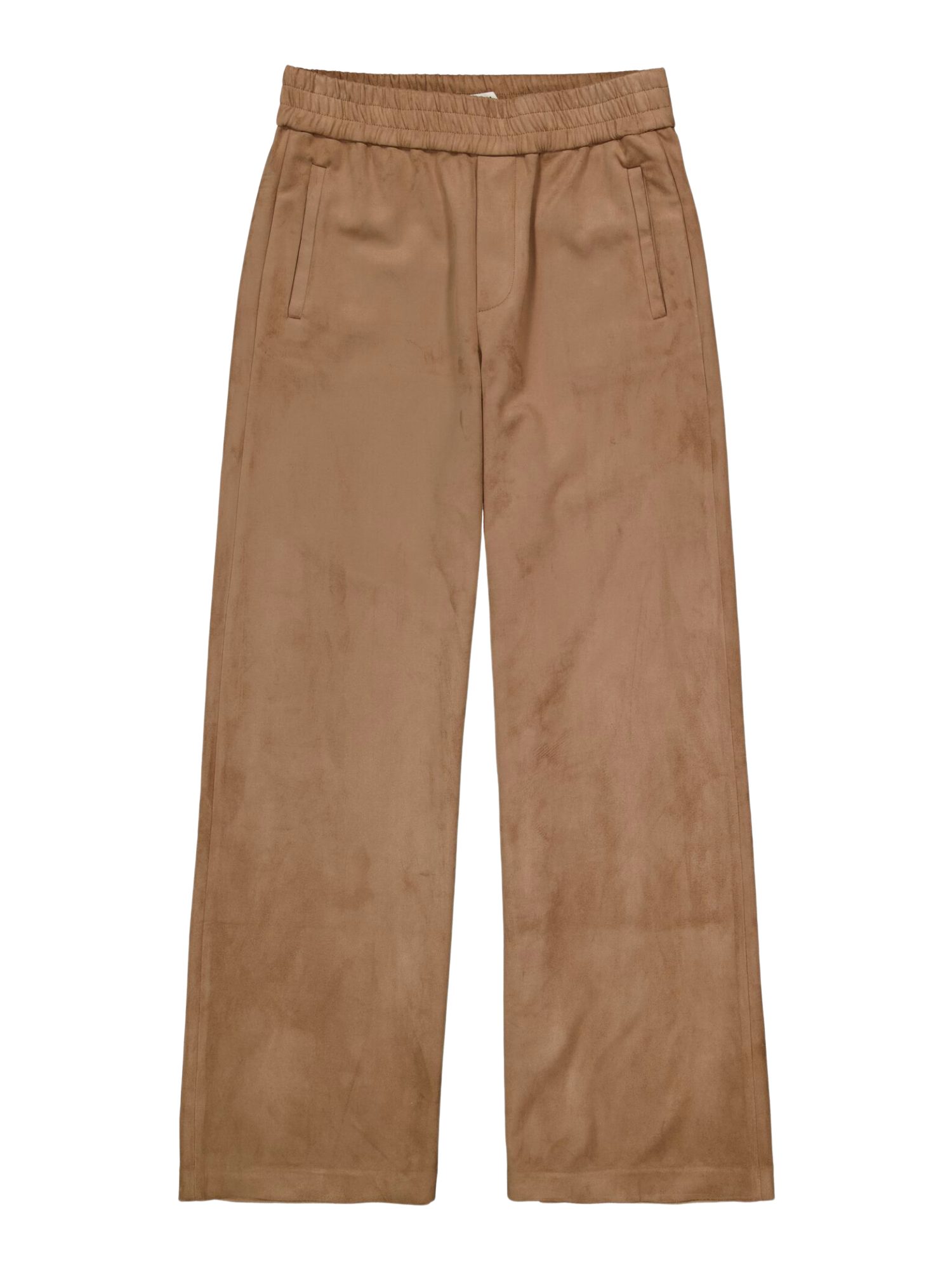 Garcia Stoffhose braun,Casual,Veloursleder,Unifarben,Wide Leg,Mittel