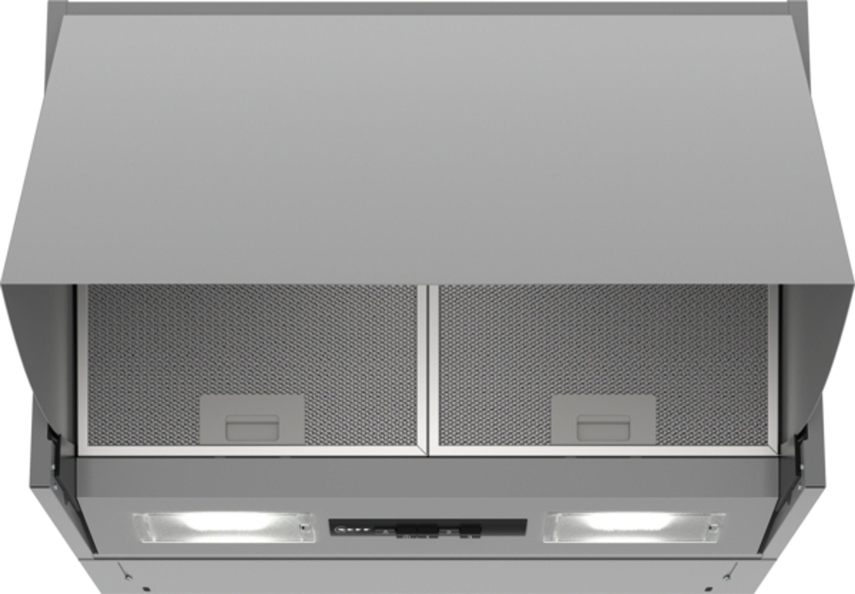 NEFF Zwischenbauhaube D64MAC1X0 Serie N 30 D64MAC1X0, 60 cm, Abluft, Umluft, Silber