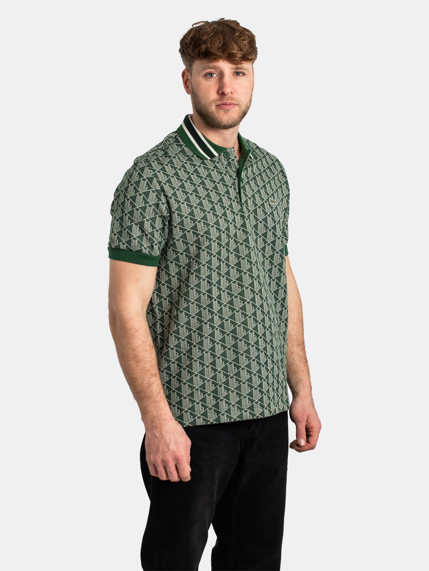 Lacoste Poloshirt Lacoste Classic Fit Monogramm Polo