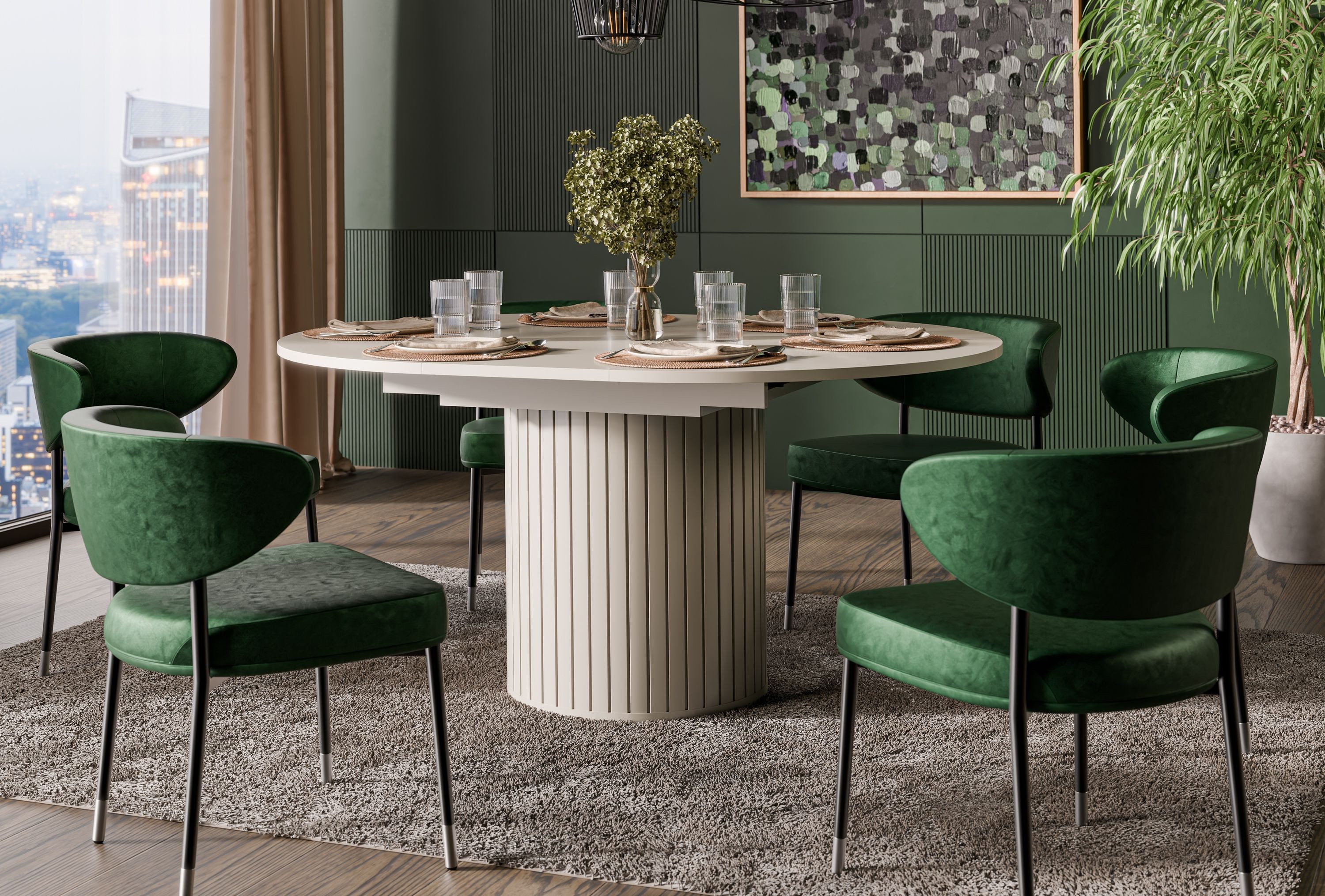designimpex Esstisch Design Esstisch DO-9 rund günstig online kaufen