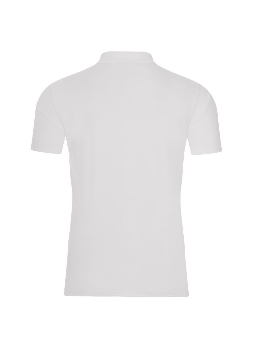 Poloshirt Trigema Klassisches Poloshirt weiss TRIGEMA COOLMAX®