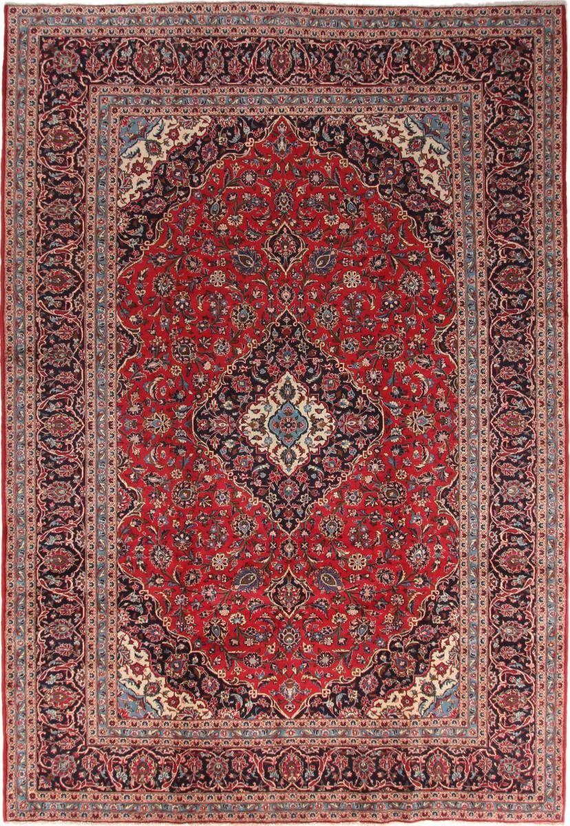 Orientteppich Keshan 244x356 Handgeknüpfter Orientteppich / Perserteppich, Nain Trading, rechteckig, Höhe: 12 mm