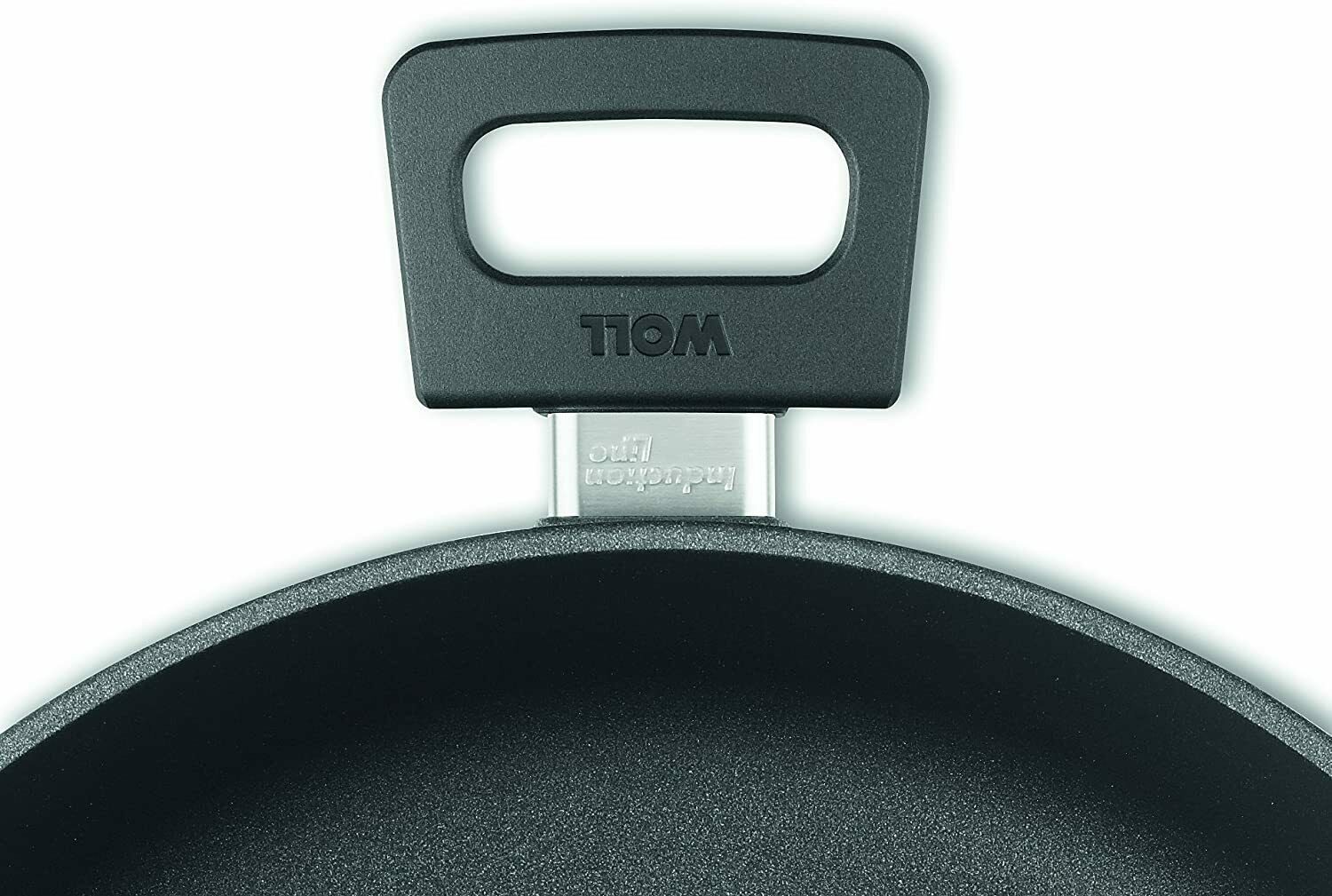 WOLL MADE IN GERMANY Bratentopf Woll Kasserolle Nowo Titanium 28 cm 4,5 L Induktion Servierpfanne, Edelstahl, Aluminiumguss (Guss- Kasserolle)