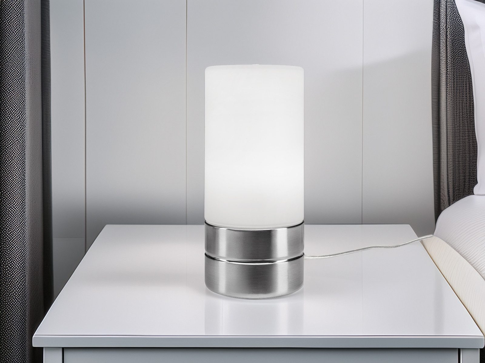 meineWunschleuchte Tischleuchte, Dimmfunktion, LED wechselbar, Warmweiß, günstig online kaufen